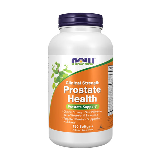 Pre-Order | Arrives in 5–10 Days – NOW Foods Supplements, Prostate Health, Clinical Strength Saw Palmetto, Beta-Sitosterol & Lycopene, 180 Softgels