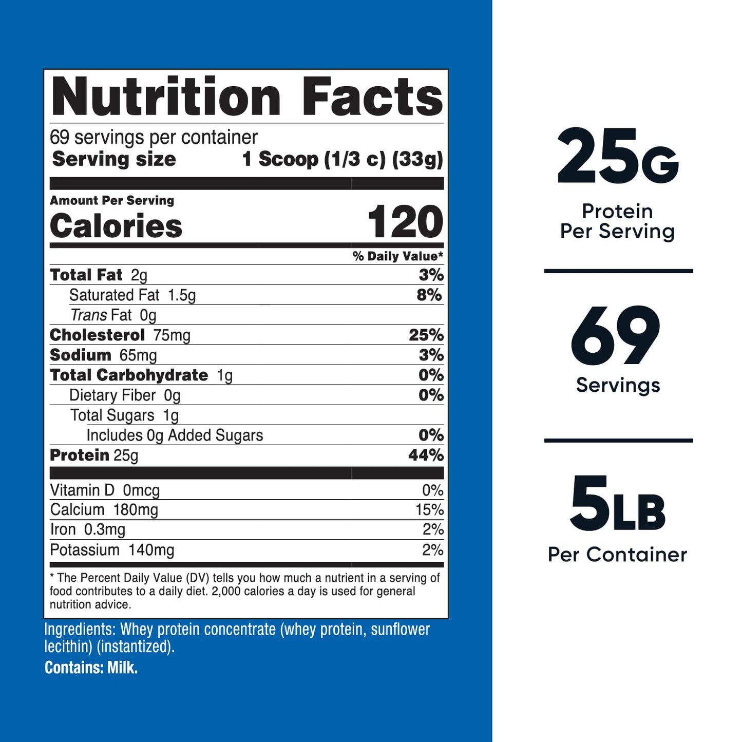 Pre-Order | Arrives in 5–10 Days – 
Nutricost Whey Protein Powder, Unflavored, 5 pounds - from Whey Protein Concentrate