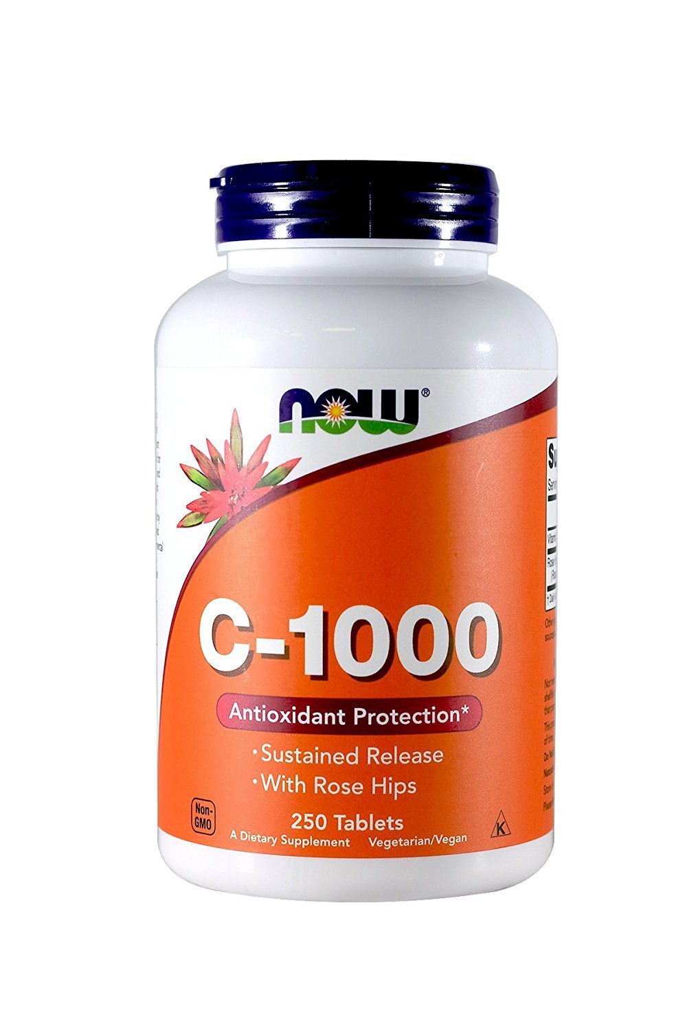 Pre-Order | Arrives in 5–10 Days – Now Foods Vitamin C-1000 Sustained Release with Rose Hips 250 Tabs (500 (250 X 2))