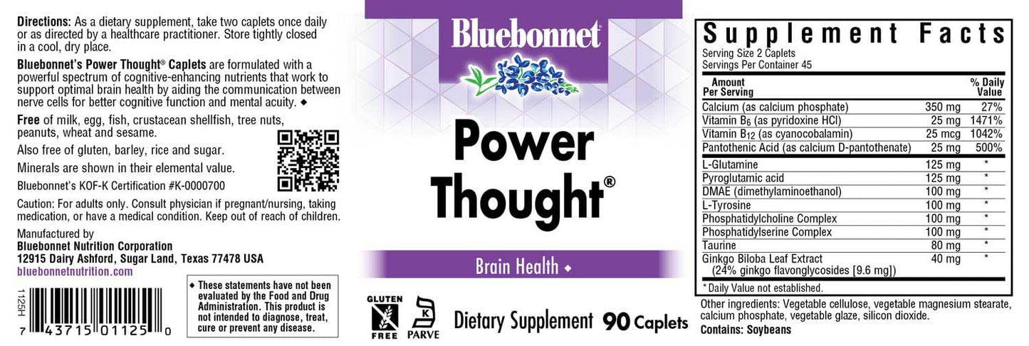 Pre-Order | Arrives in 5–10 Days – BlueBonnet Power Thought Supplement, 90 Count