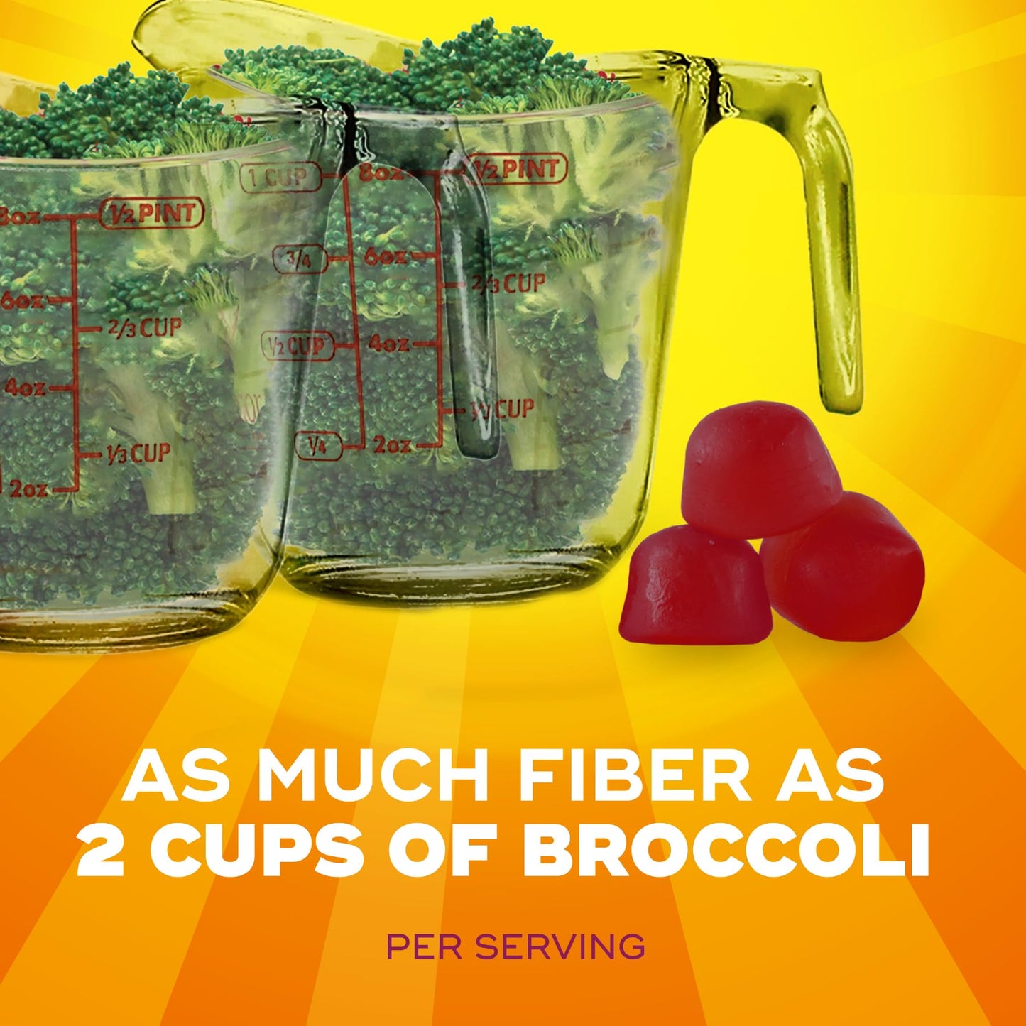 Pre-Order | Arrives in 5–10 Days – Metamucil Fiber Gummies for Adults with Vitamins C, D, B12 for Metabolism, No Sugar Added Citrus Berry Flavor, 5g Plant Based Prebiotic Fiber Supplement Blend, 120 Count