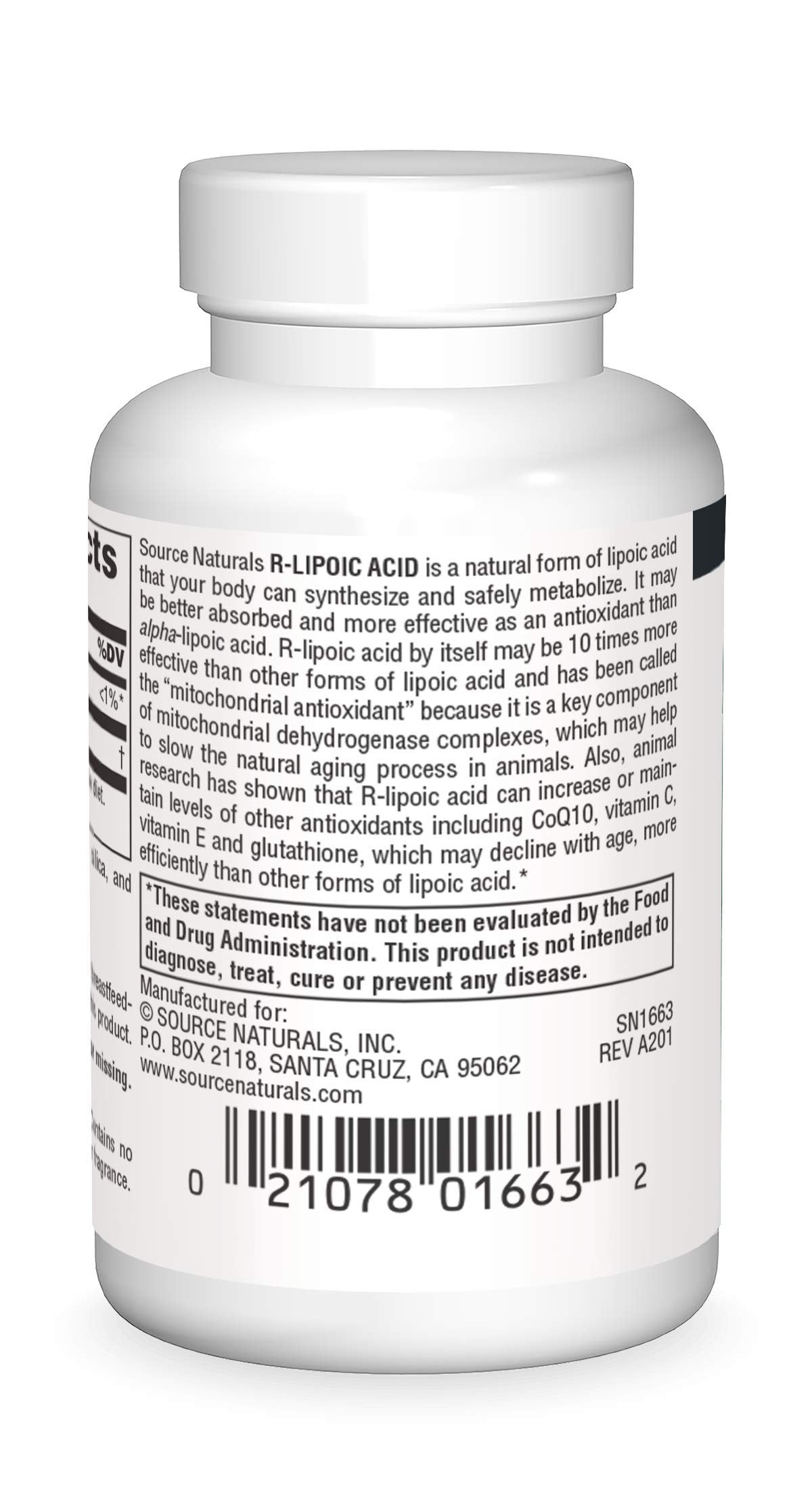Pre-Order | Arrives in 5–10 Days – Source Naturals R-Lipoic Acid 100mg, 30 Tablets
