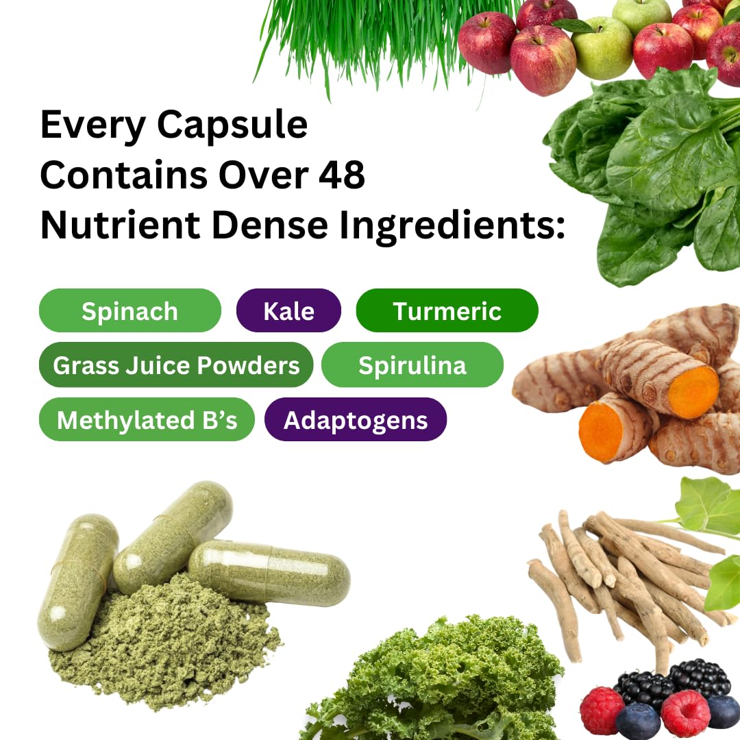 Pre-Order | Arrives in 5–10 Days – Paradise Herbs Earth's Blend Women's Once Daily Multivitamin with Iron, 48 Organic Superfoods, Probiotics, Antioxidants, Vitamins A, B12, C, D, K2, 120 Capsules