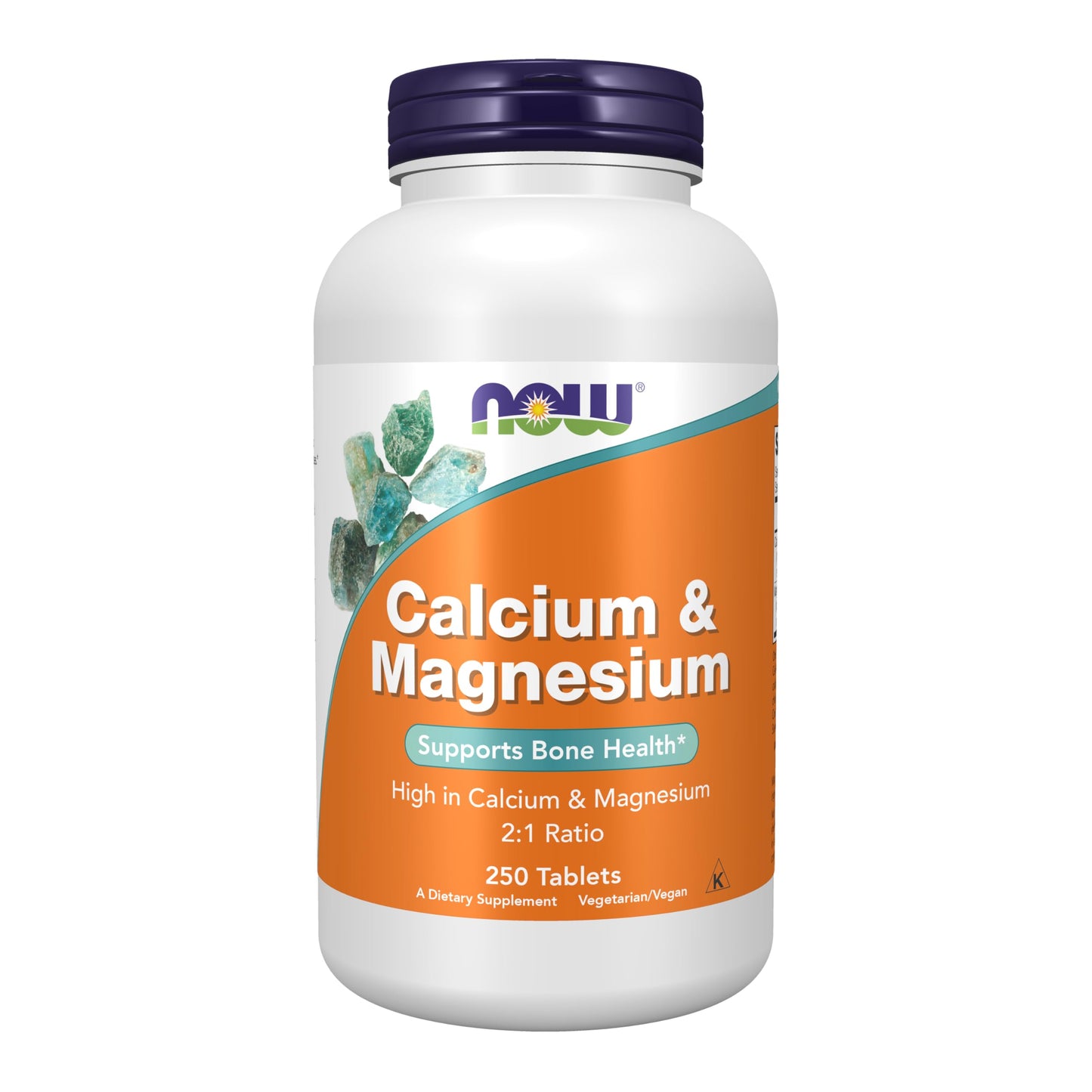 Pre-Order | Arrives in 5–10 Days – NOW Foods Supplements, Calcium & Magnesium 2:1 Ratio, High Potency, Supports Bone Health*, 250 Tablets