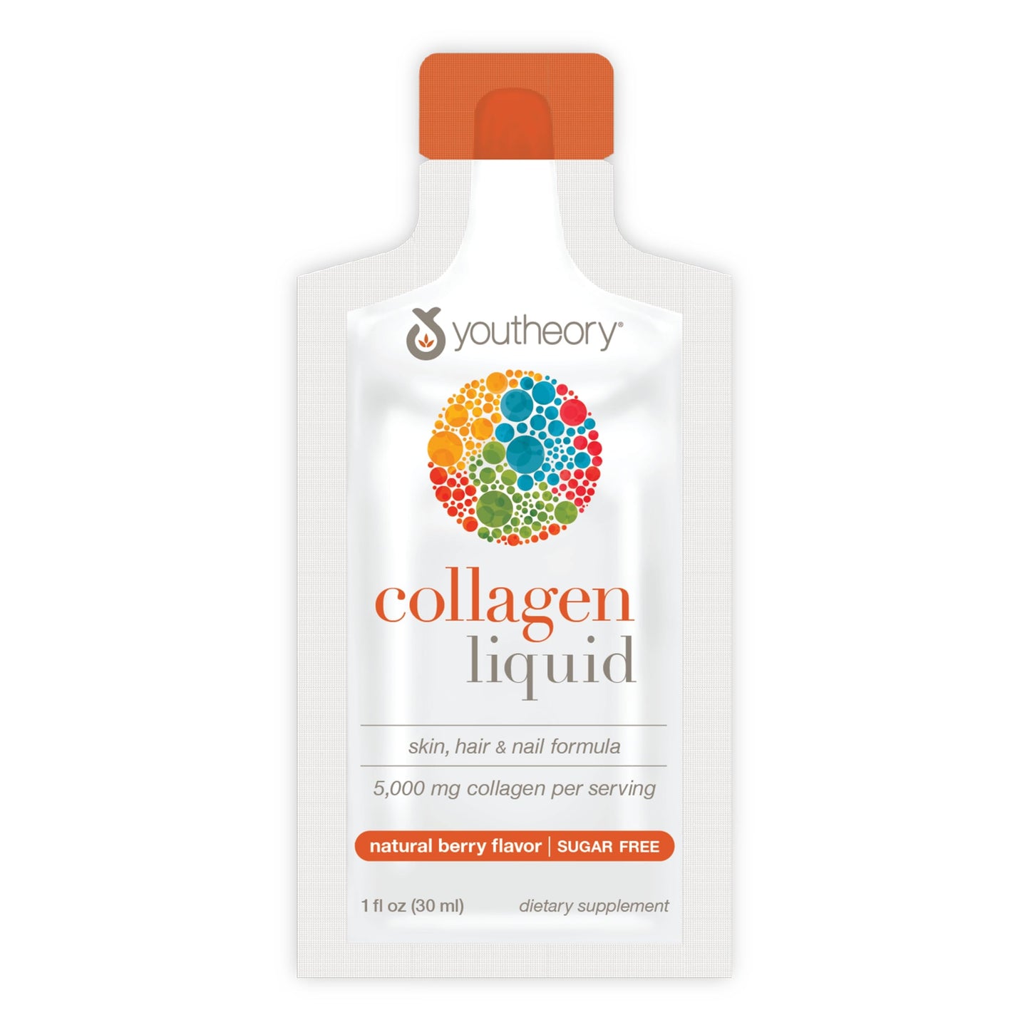 Pre-Order | Arrives in 5–10 Days – Youtheory Collagen Liquid - 5,000 mg Hydrolyzed Collagen - for Hair, Skin & Nails* - Sugar, Dairy & Soy Free - Berry Flavor - 12 Single Serving Packets