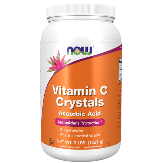 Pre-Order | Arrives in 5–10 Days – NOW Foods Supplements, Vitamin C Crystals (Ascorbic Acid), Antioxidant Protection*, 3-Pound
