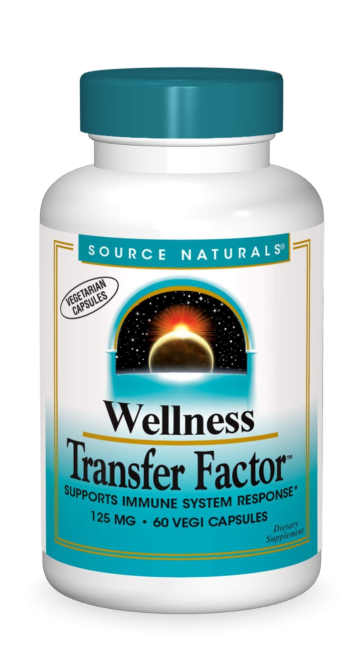 Pre-Order | Arrives in 5–10 Days – Source Naturals Wellness Transfer Factor, Supports Immune System Response* 125 mg - 60 Vegetarian Capsules