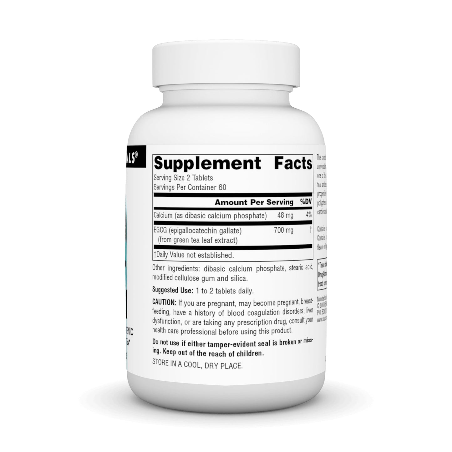 Pre-Order | Arrives in 5–10 Days – Source Naturals EGCG, Antioxidant and Thermogenic Activator from Green Tea*, 350 mg - 120 Tablets