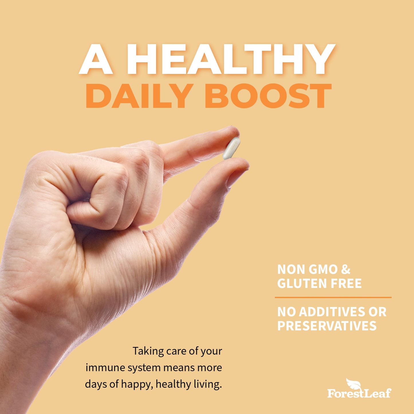 Pre-Order | Arrives in 5–10 Days – ForestLeaf Vitamin D3 5000 IU | VIT D - VIT D3 Vitamin D Supplements for Women and Men | Bone Health, Teeth and Immune Support | Easy to Swallow Pills | One Capsule Daily, 6-Month Supply, 180 Count