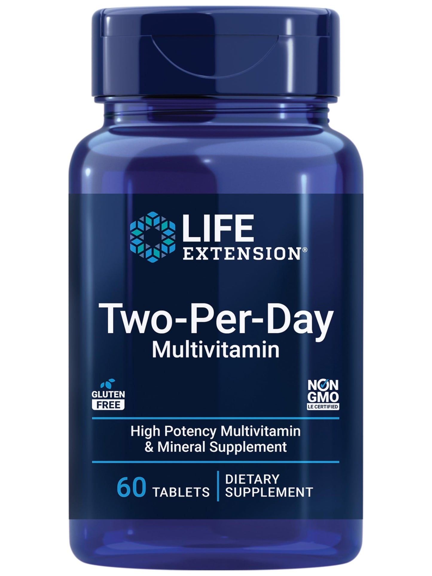 Pre-Order | Arrives in 5–10 Days – Life Extension Two-Per-Day Multivitamin – Daily Dose of Vitamins & Minerals for Men and Women - Complete Essential Vitamin Supplement for Energy, Health – Gluten-Free – Non-GMO – 60 Tablets