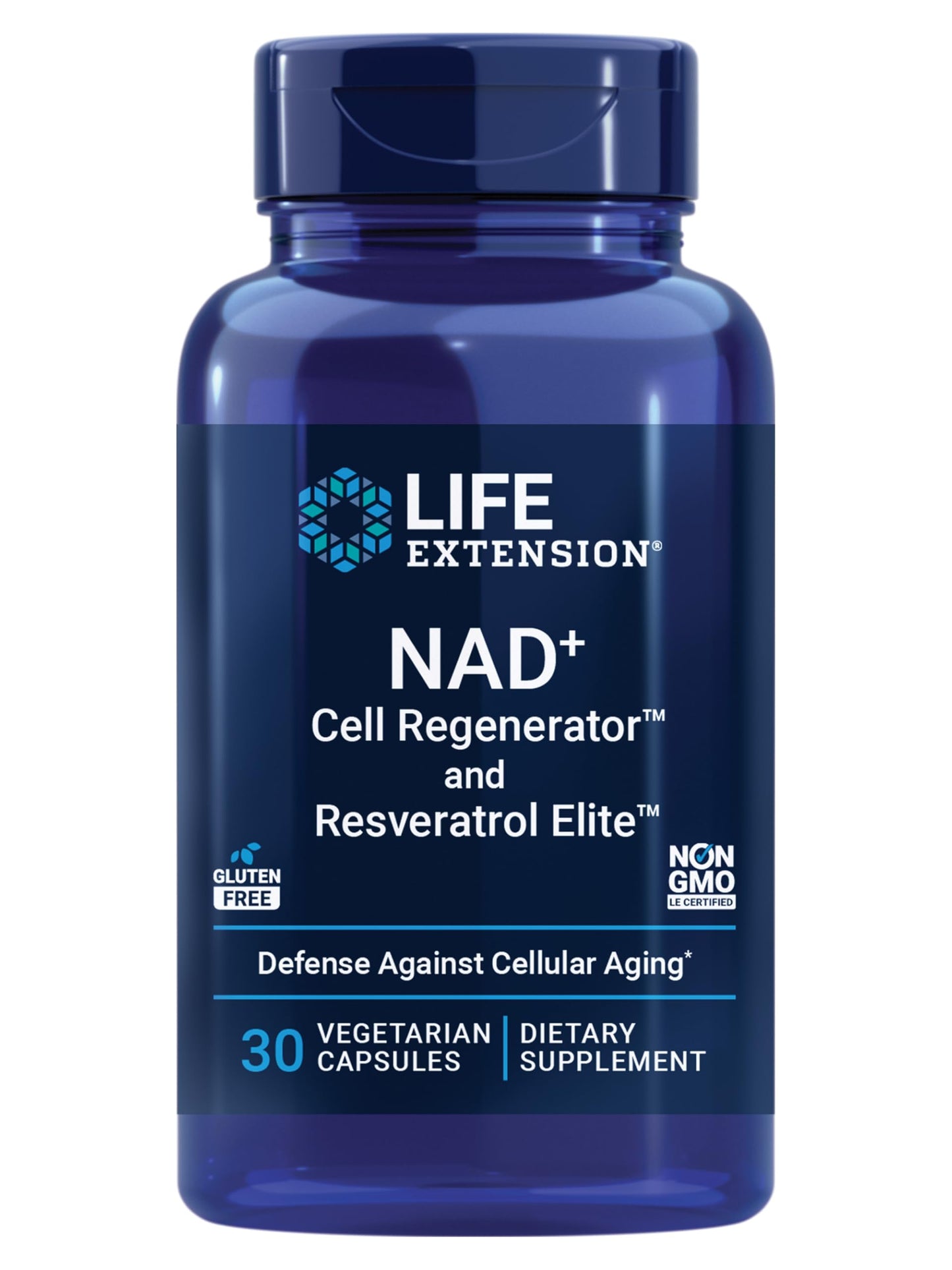 Pre-Order | Arrives in 5–10 Days – Life Extension NAD+ Cell Regenerator and Resveratrol Elite, NIAGEN nicotinamide riboside, Trans-resveratrol, quercetin, Fisetin, for Longevity, Energy, and oxidative Stress, 30 Vegetarian Capsule