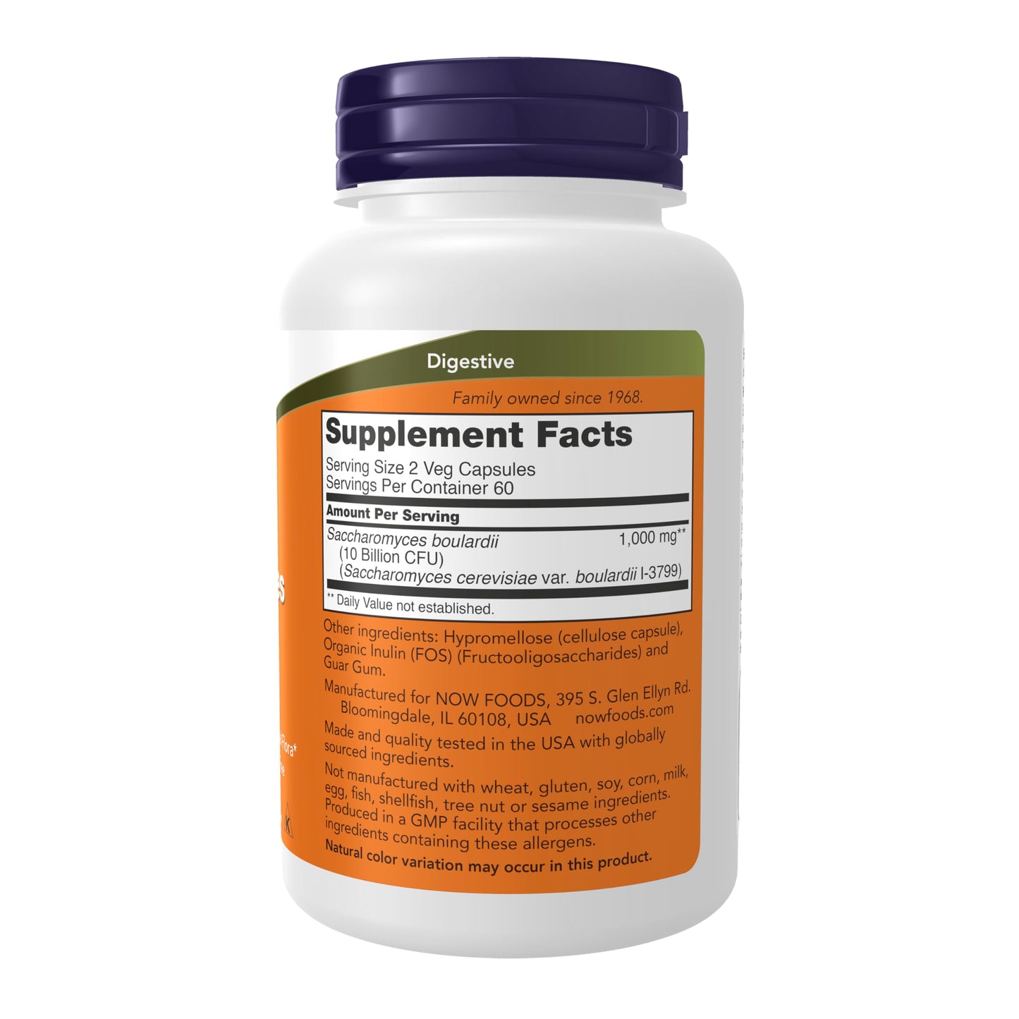 Pre-Order | Arrives in 5–10 Days – NOW Foods Supplements, Saccharomyces Boulardii, 5 Billion CFU Probiotic, 120 Veg Capsules
