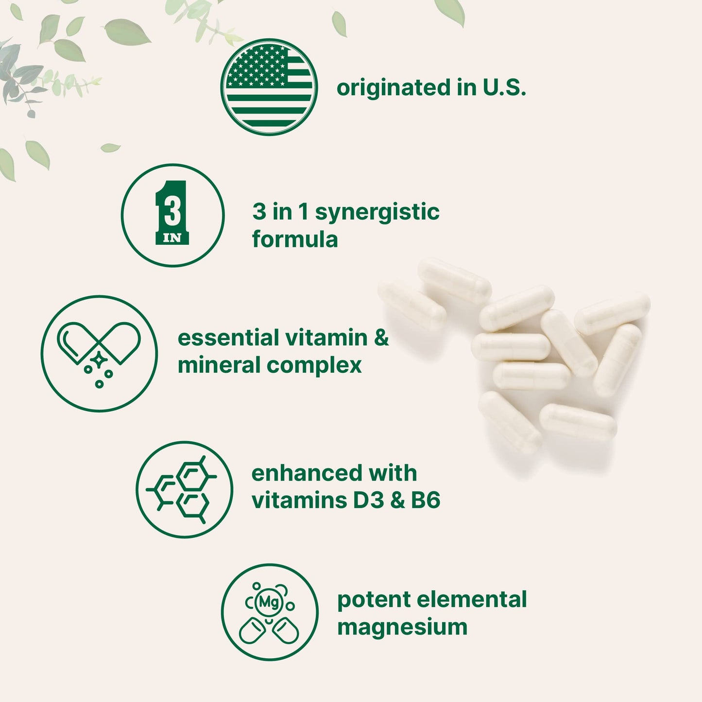 Pre-Order | Arrives in 5–10 Days – Magnesium Citrate 400mg with Vitamin D3 1000IU & B6, 240 Capsules | Elemental Mineral & Vitamins Complex | Combats Constipation, Supports Muscle, Heart, & Bone Health – Non-GMO