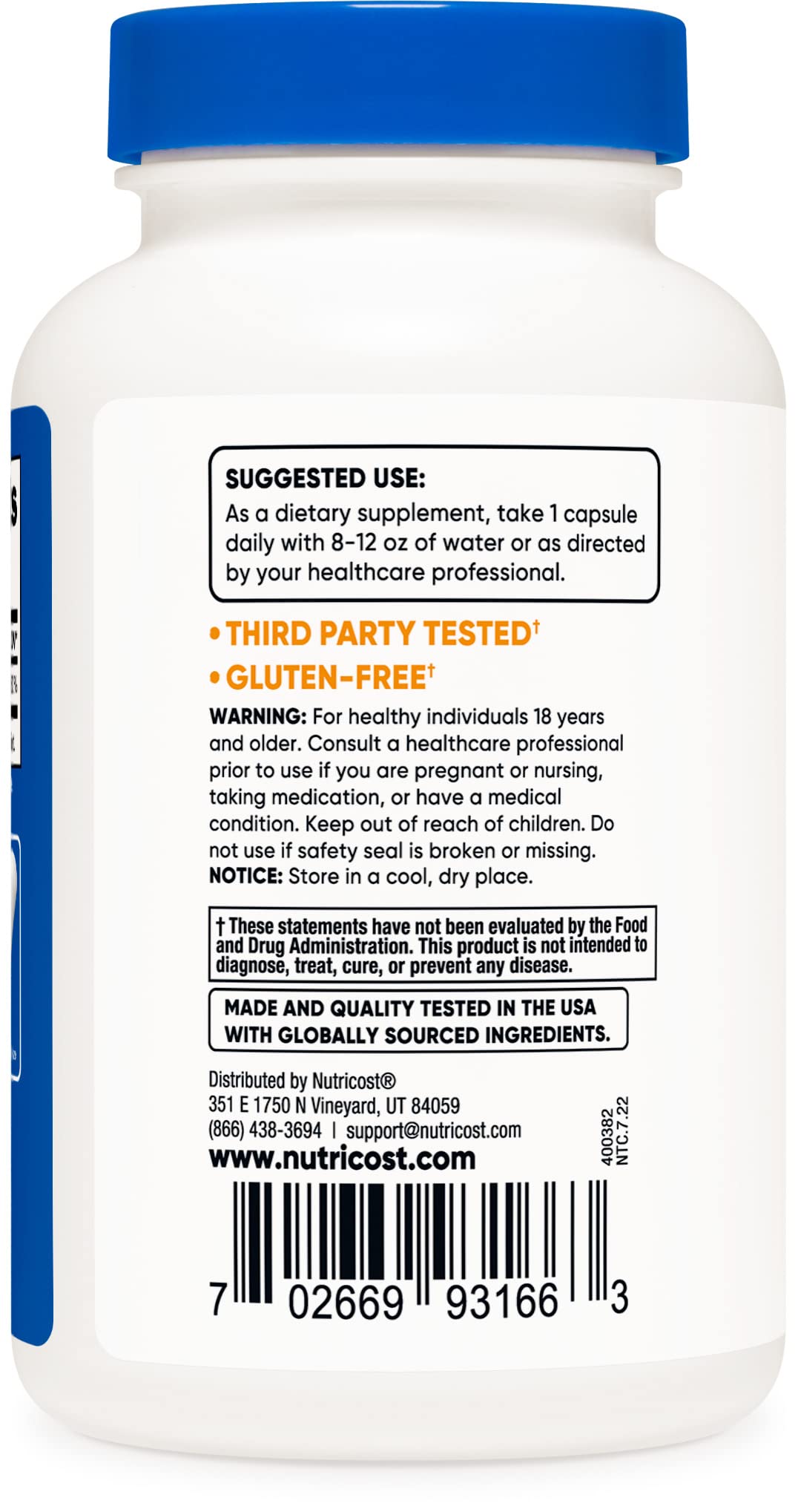 Pre-Order | Arrives in 5–10 Days – Nutricost Biotin (Vitamin B7) 10,000mcg (10mg), 240 Caps (2 Bottles) - Non-GMO, Gluten Free