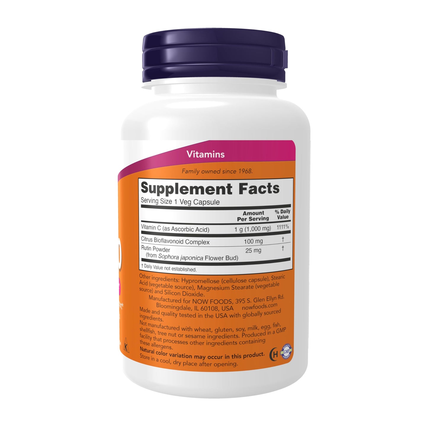 Pre-Order | Arrives in 5–10 Days – NOW Foods Supplements, Vitamin C-1,000 with 100 mg of Bioflavonoids, Antioxidant protection*, 100 Veg Capsules