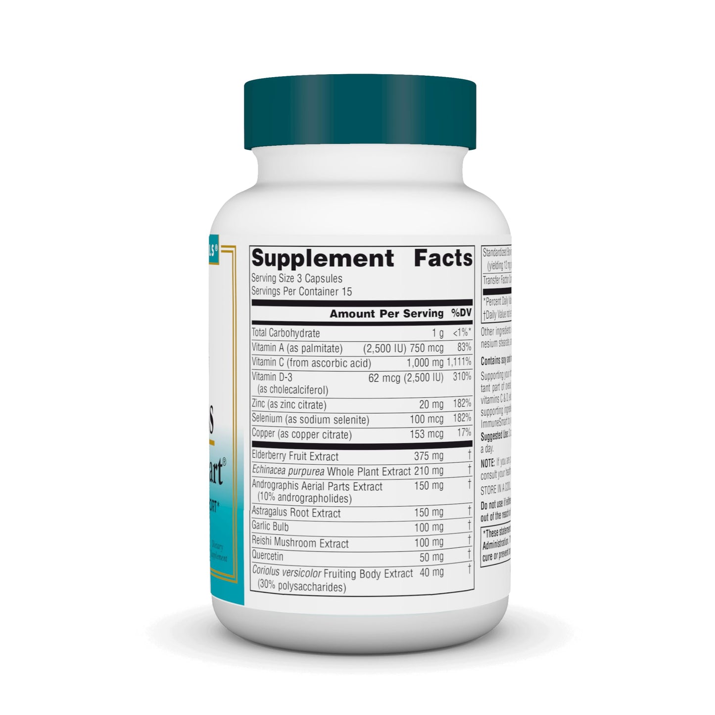 Pre-Order | Arrives in 5–10 Days – Source Naturals Wellness ImmuneSmart - Core Daily Immune Support* - 45 Capsules