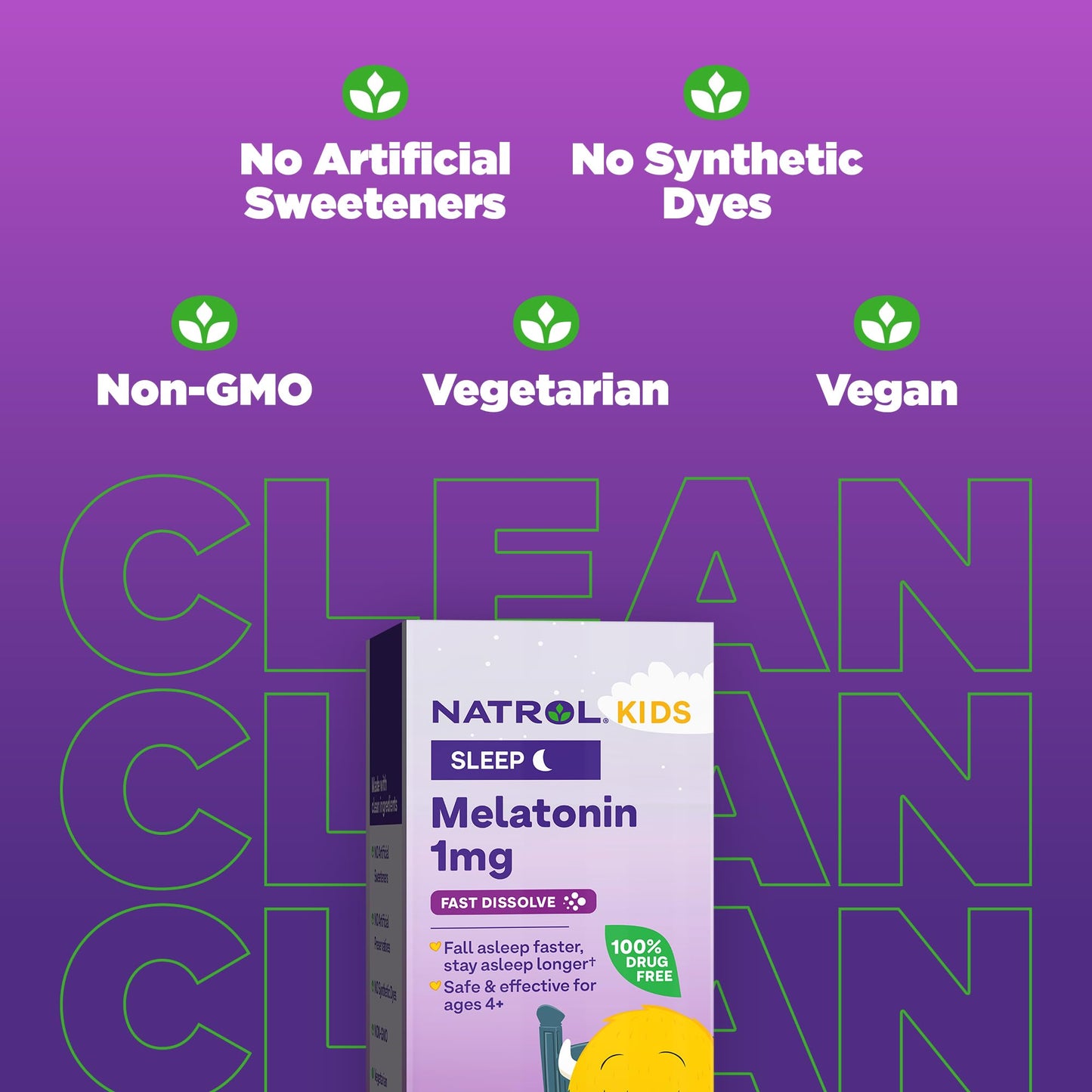Pre-Order | Arrives in 5–10 Days – Natrol Kids Fast Dissolve Melatonin 1 mg, Dietary Supplement for Restful Sleep, Sleep Tablets for Kids, 30 Strawberry-Flavored Melatonin Tablets, 30 Day Supply