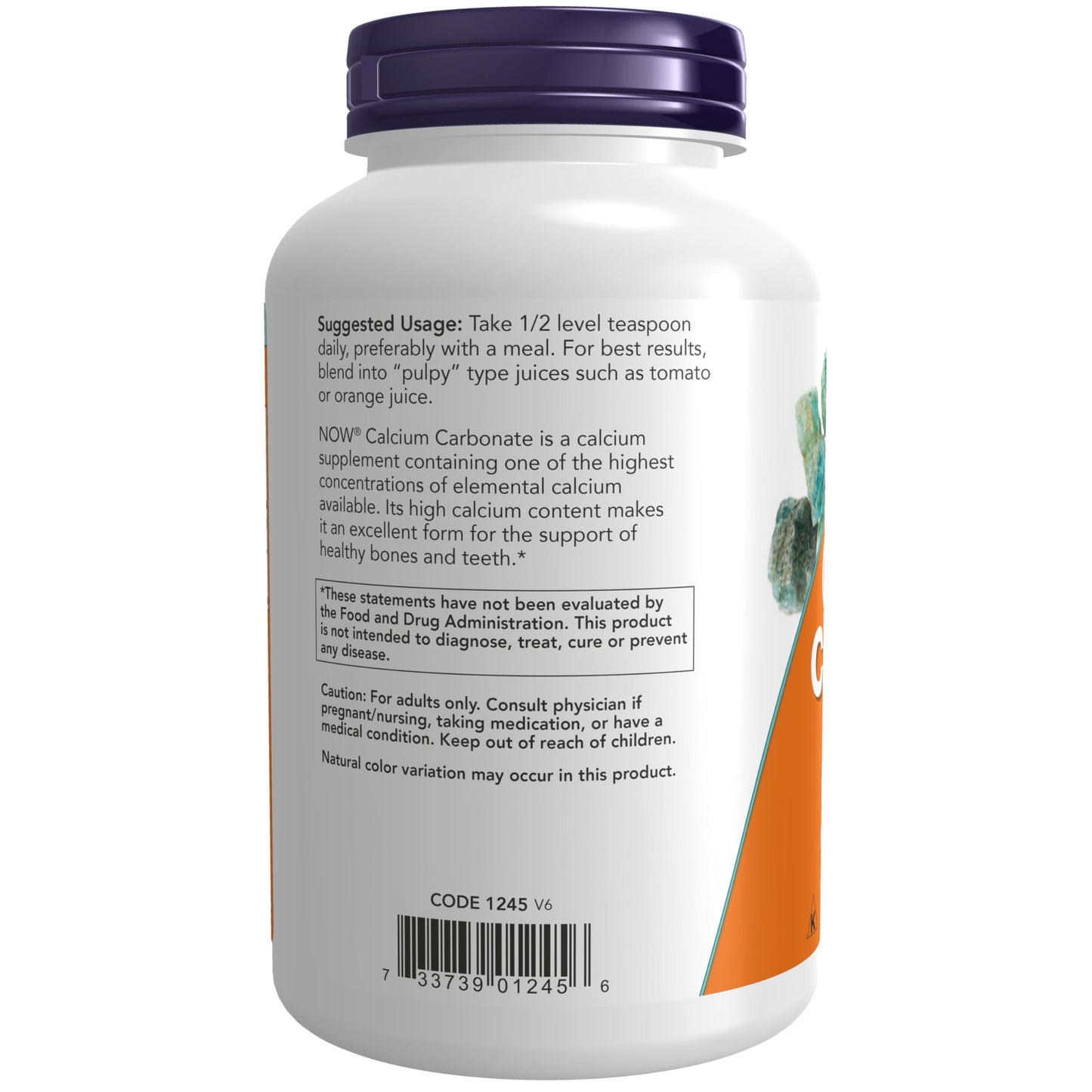 Pre-Order | Arrives in 5–10 Days – NOW Foods Supplements, Calcium Carbonate Powder, High Percentage of Calcium, Supports Bone Health*, 12-Ounce