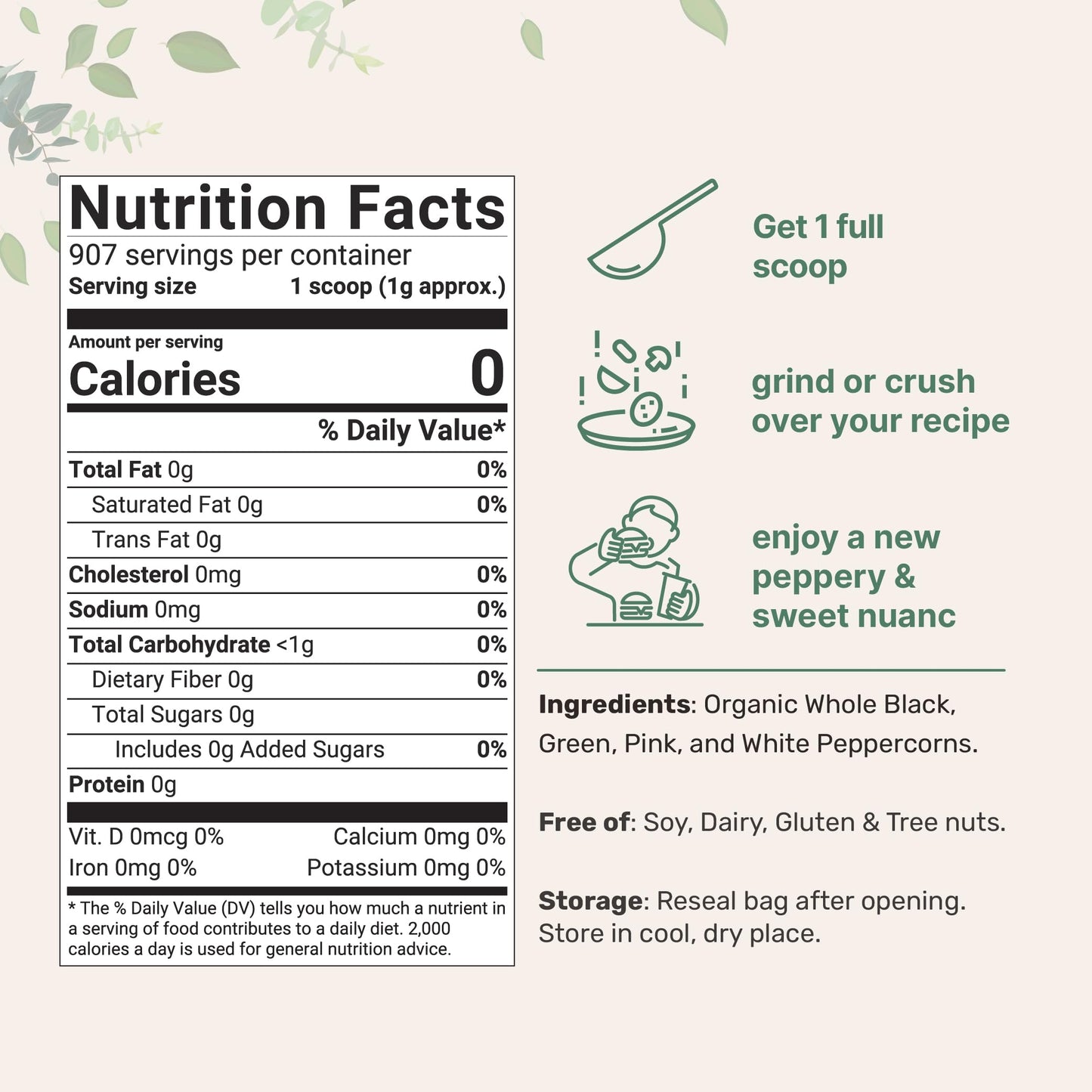 Pre-Order | Arrives in 5–10 Days – Micro Ingredients Organic Whole Rainbow Peppercorns, 2lbs | Premium Whole Peppercorns for Grinder Refill | Great for Seasonings, Meats & Vegetables | Additive Free, Non-GMO, Bulk Supply