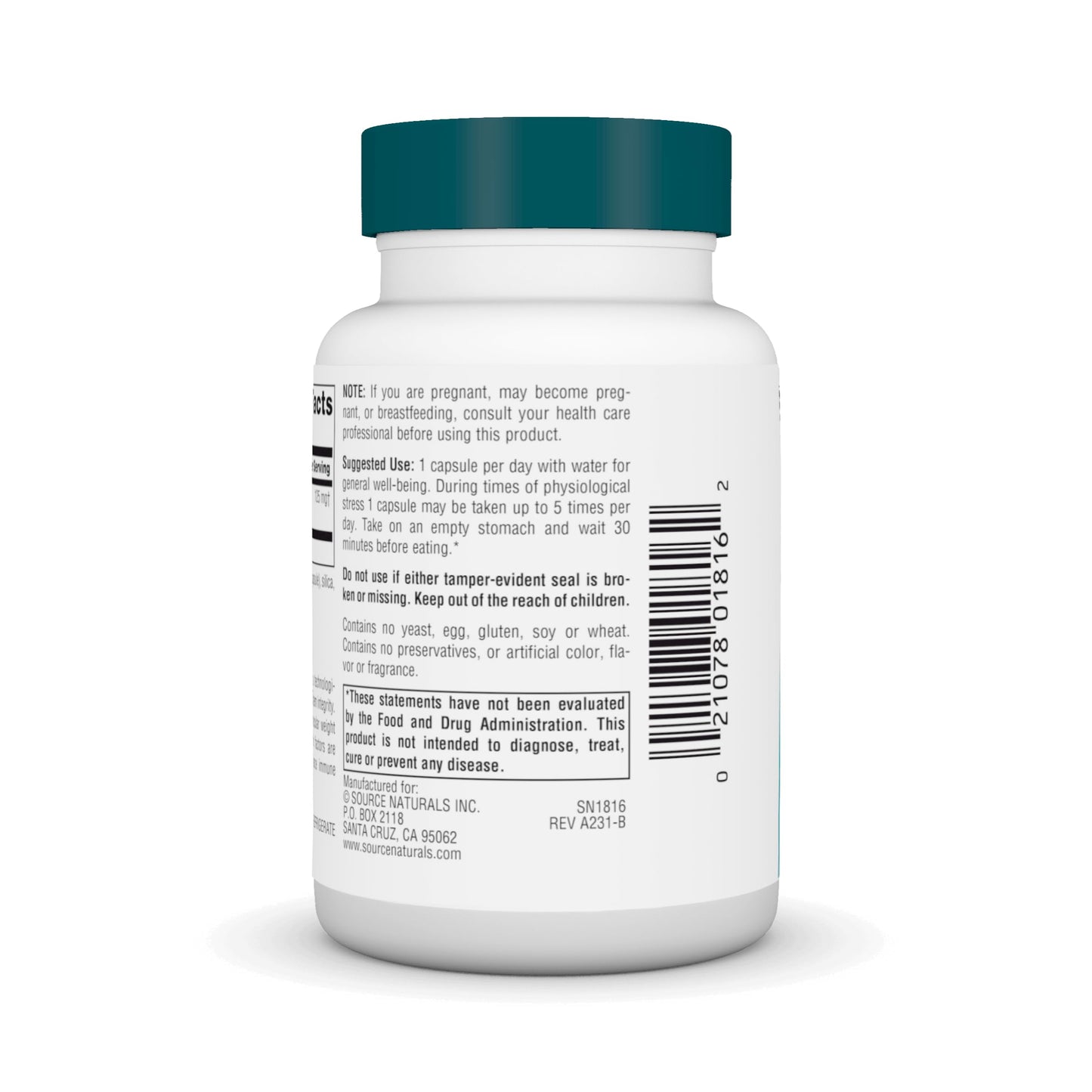 Pre-Order | Arrives in 5–10 Days – Source Naturals Wellness Transfer Factor, Supports Immune System Response* 125mg, 60 Capsules