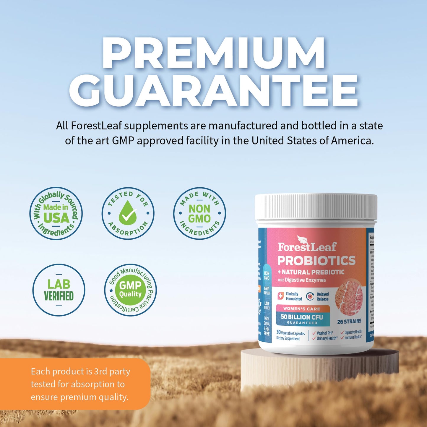 Pre-Order | Arrives in 5–10 Days – Probiotics for Women, 50 Billion CFU, 26 Unique Strains, Women's Probiotic and Prebiotics Support Digestive Health, w/ Cranberry, Hibiscus & D-Mannose for Vaginal PH Balance, Urinary, Gut (30 Caps)