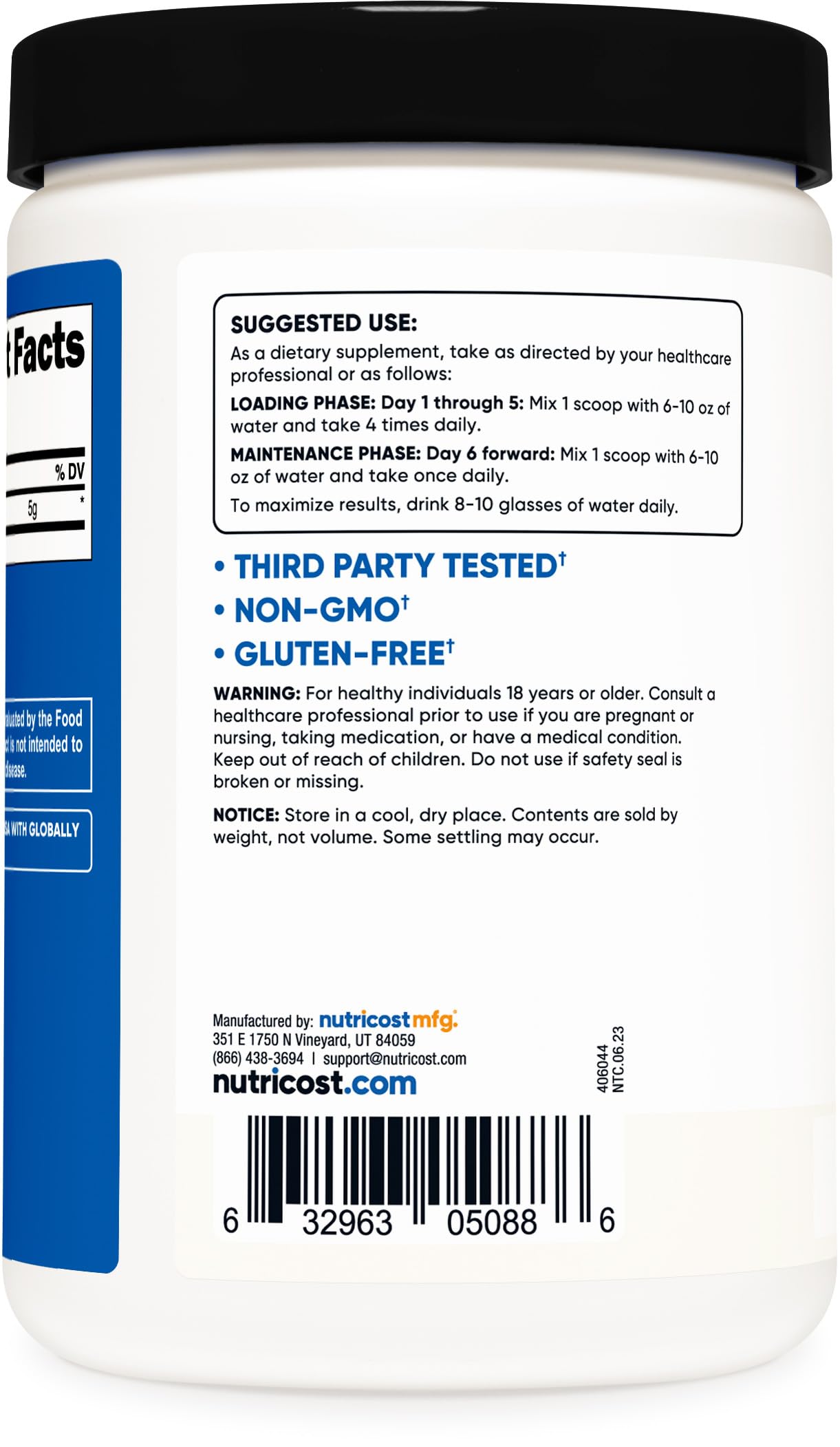Pre-Order | Arrives in 5–10 Days – Nutricost Creatine Monohydrate Micronized Powder 500G, 5000mg Per Serv (5g) - 100 Servings, 17.9 Oz