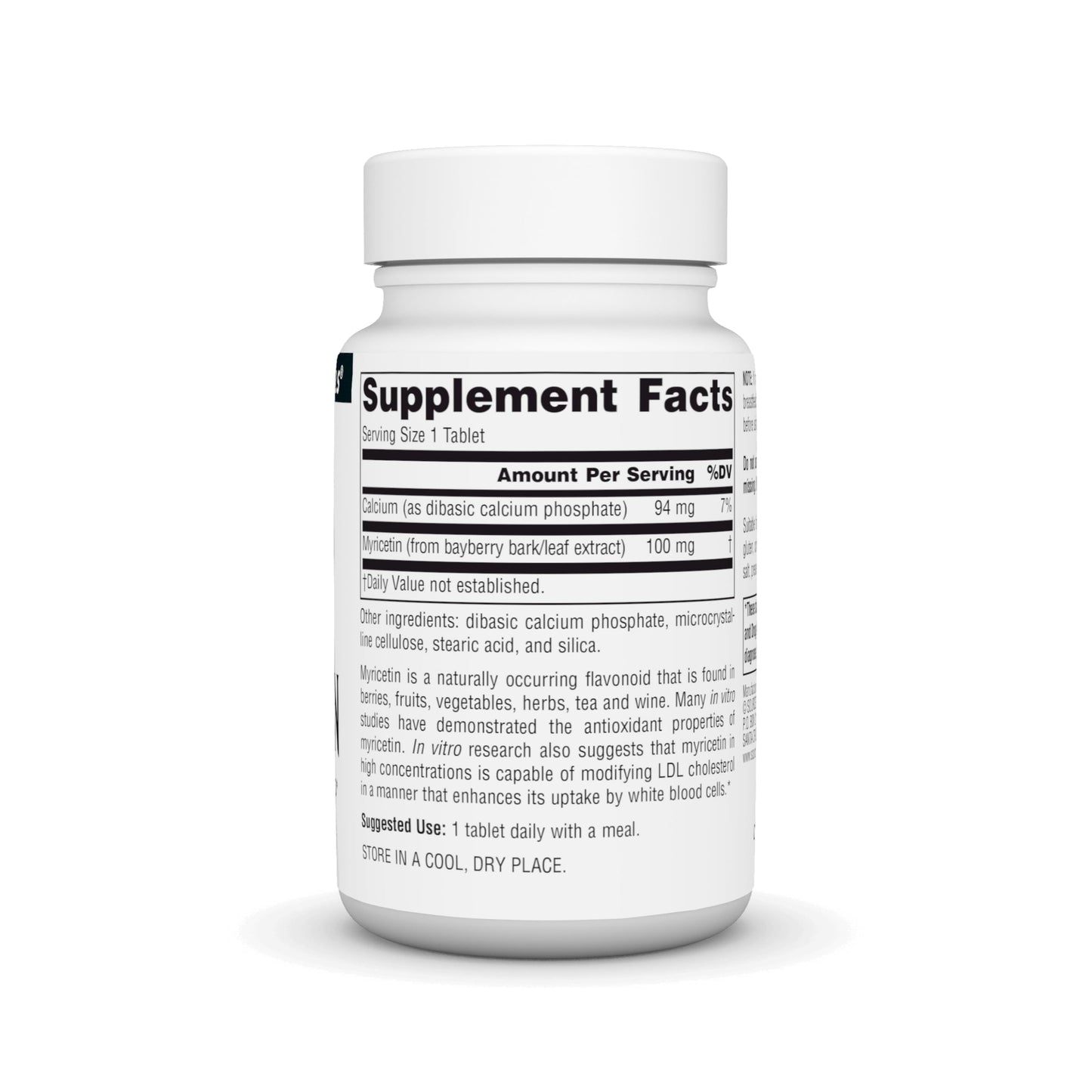 Pre-Order | Arrives in 5–10 Days – Source Naturals Myricetin Antioxidant Flavonoid* 100 Mg Tablet, 60 Count