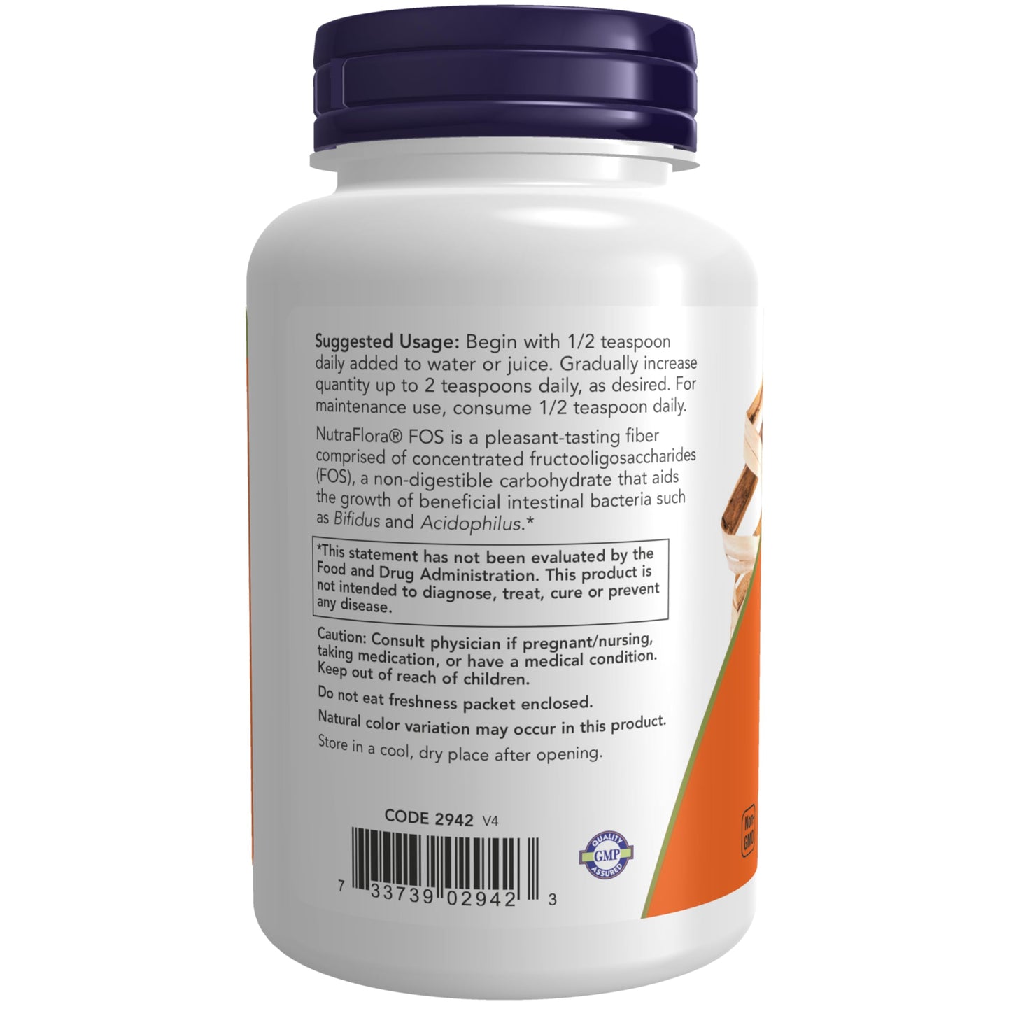 Pre-Order | Arrives in 5–10 Days – NOW Foods Supplements, NutraFlora FOS (Fructooligosaccharides) Pure Powder, Prebiotic Fiber, 4-Ounce