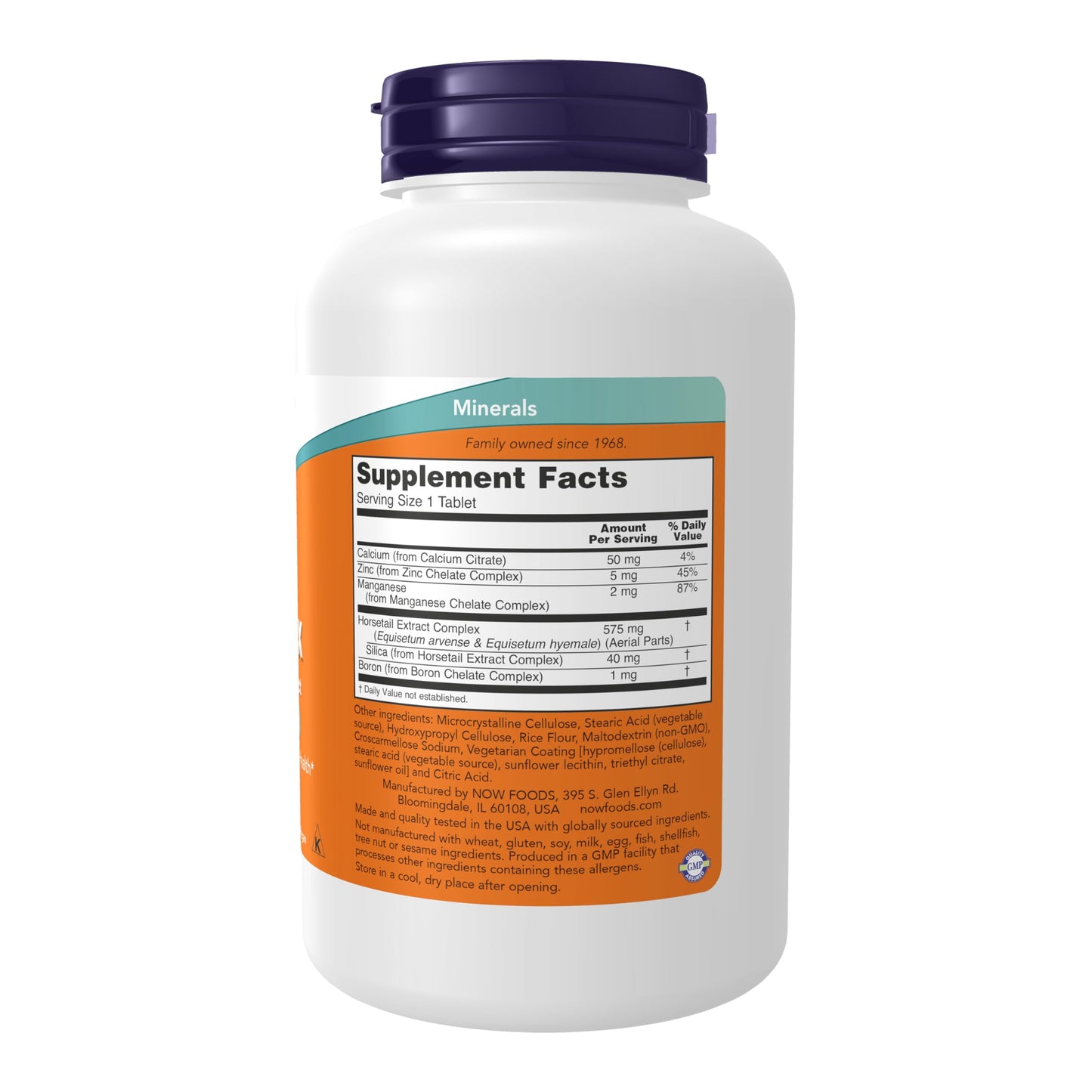 Pre-Order | Arrives in 5–10 Days – NOW Foods Supplements, Silica Complex with Horsetail Extract, Supports Hair, Skin and Nail Health*, Structural Support*, 180 Tablets