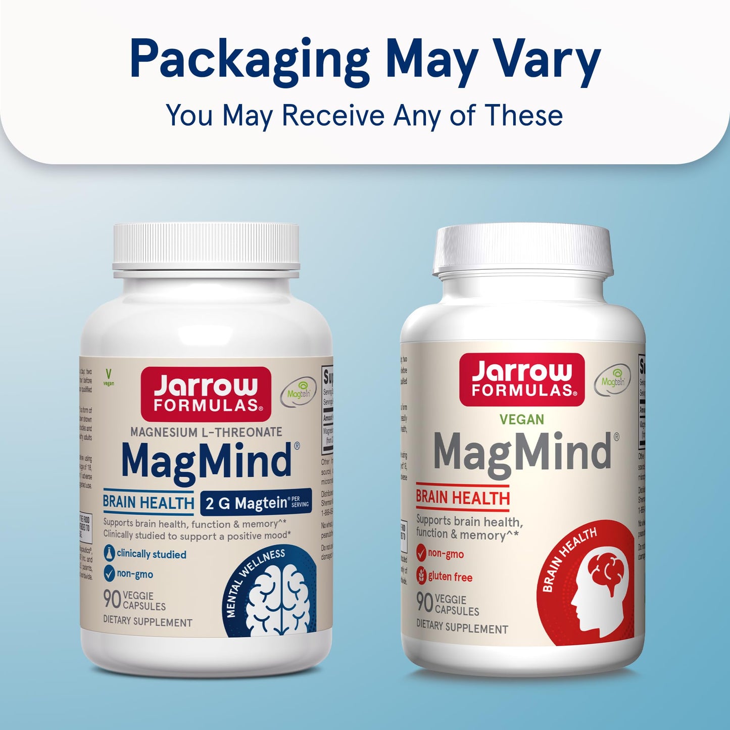 Pre-Order | Arrives in 5–10 Days – Jarrow Formulas Magnesium L-Threonate, MagMind Magtein Brain Supplements for Memory Support, 90 Veggie Capsules, Up to a 30 Day Supply