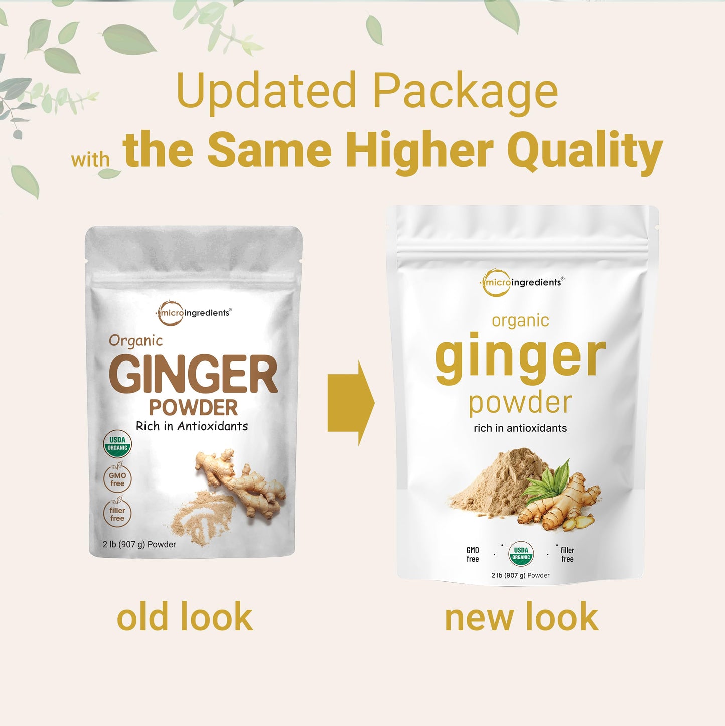 Pre-Order | Arrives in 5–10 Days – Organic Ginger powder, 2lbs (32oz) | Premium Source for Spice & Seasoning | Great for Baking, Cooking & Tea | Additive Free, Non-GMO, Bulk Supply