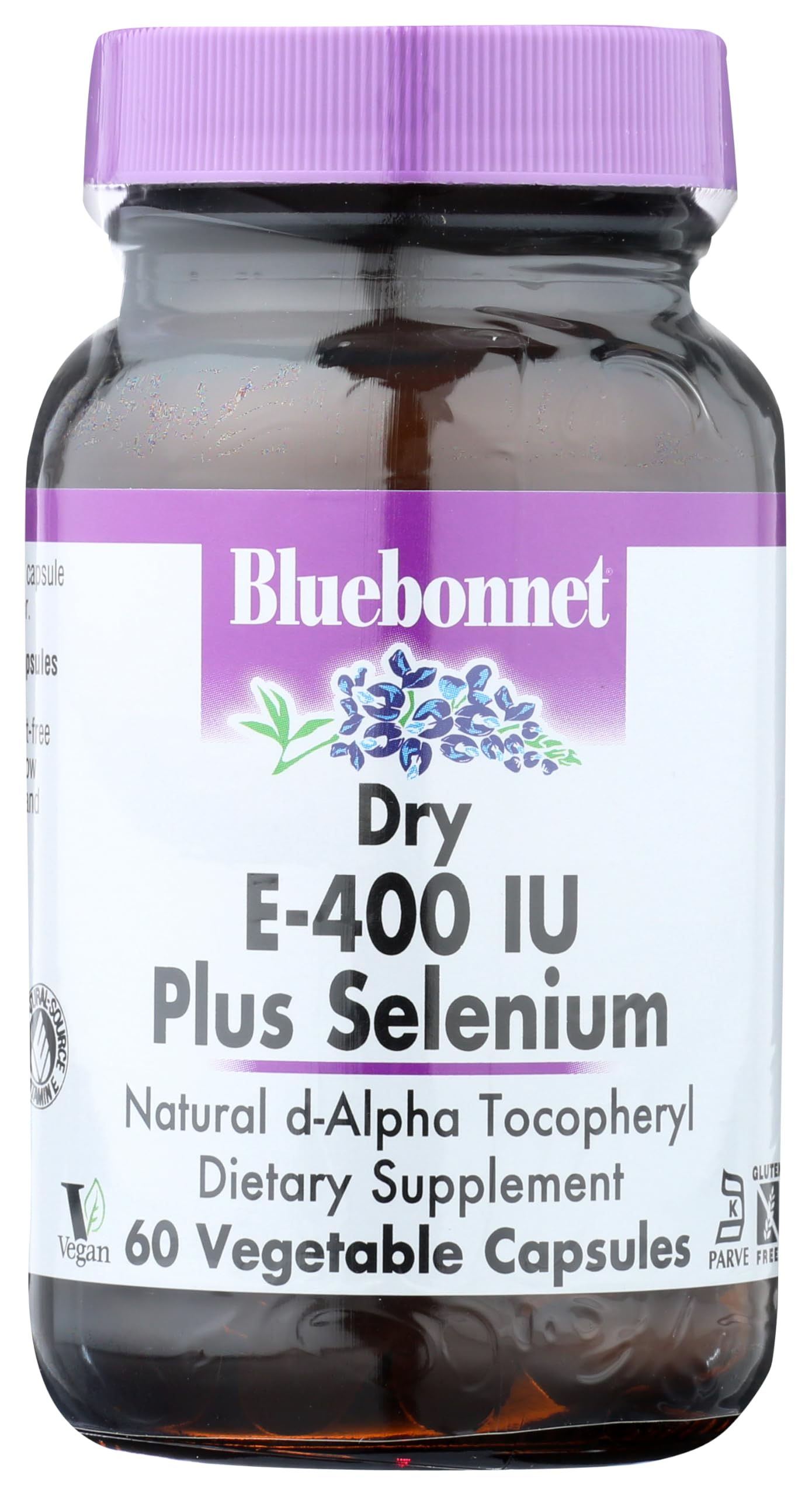Pre-Order | Arrives in 5–10 Days – BlueBonnet Dry E-400 IU Plus Selenium Vegetarian Capsules, 60 Count