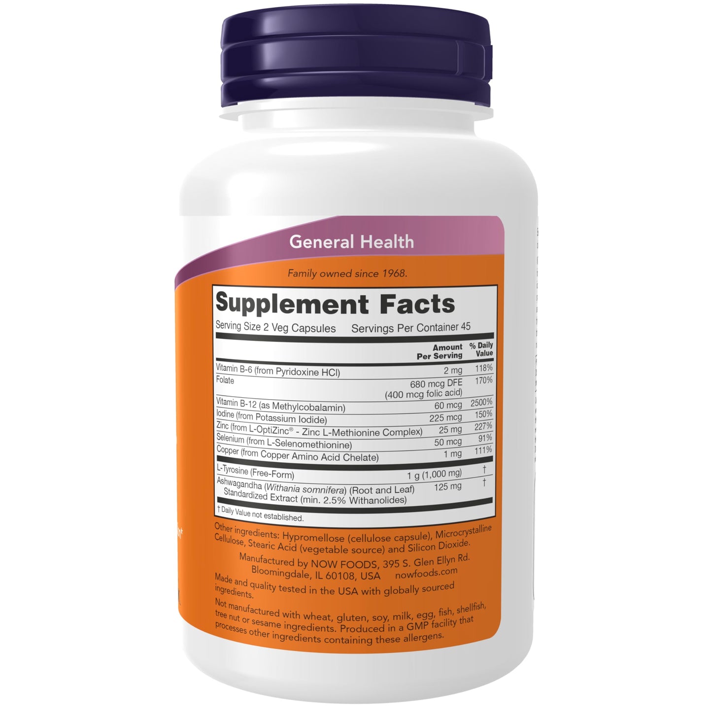 Pre-Order | Arrives in 5–10 Days – NOW Foods Supplements, Thyroid Energy™, Iodine and Tyrosine plus Selenium, Zinc and Copper, 90 Veg Capsules