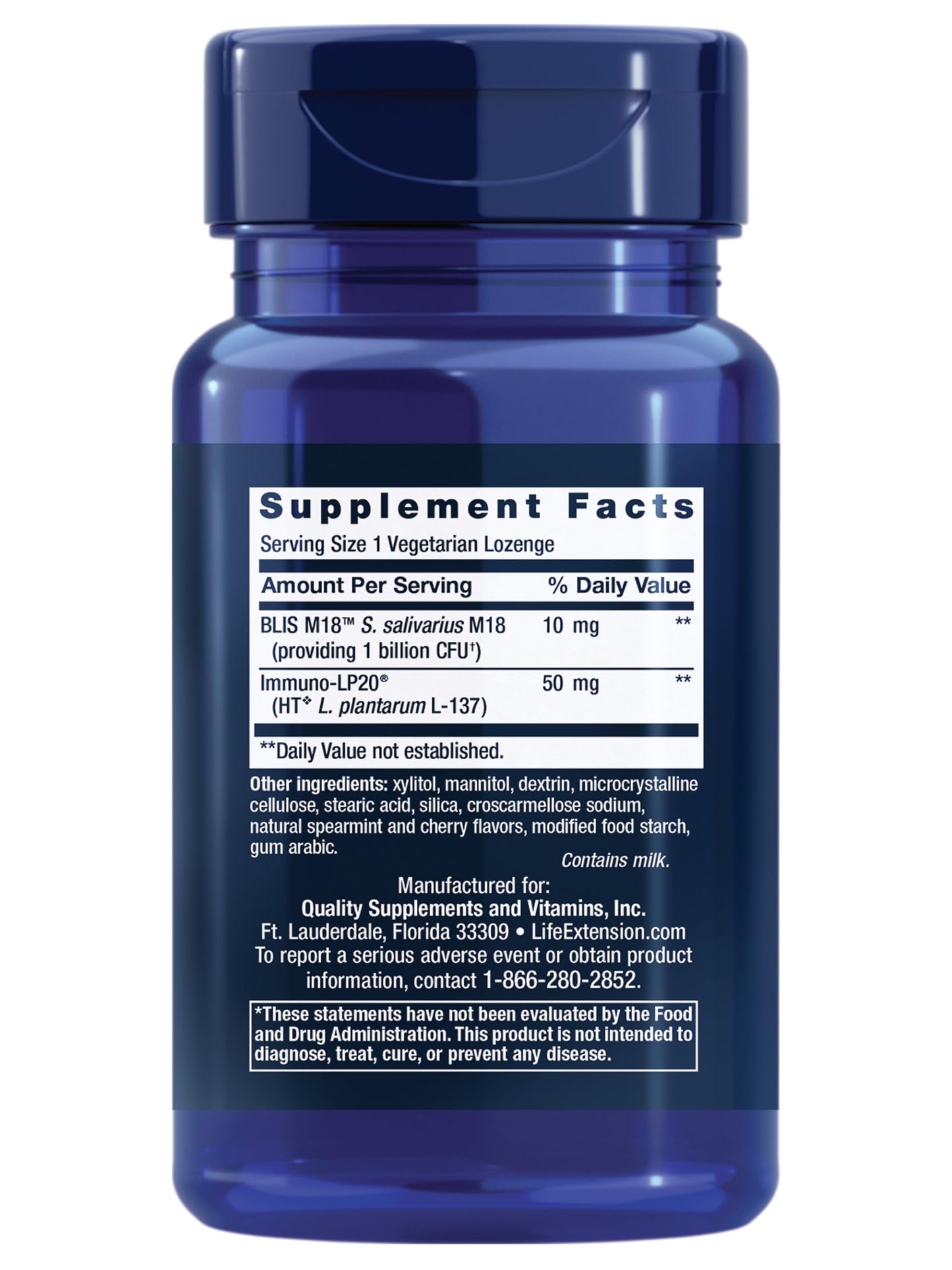 Pre-Order | Arrives in 5–10 Days – Life Extension FLORASSIST Oral Hygiene – Probiotic, Promotes Overall Oral Health – Gluten-Free, Vegetarian – 30 Lozenges