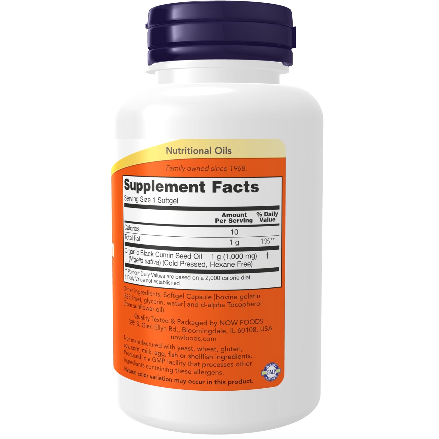 Pre-Order | Arrives in 5–10 Days – NOW Foods Supplements, Black Cumin Seed Oil, 1,000 mg, Cardiovascular Support*, 60 Softgels