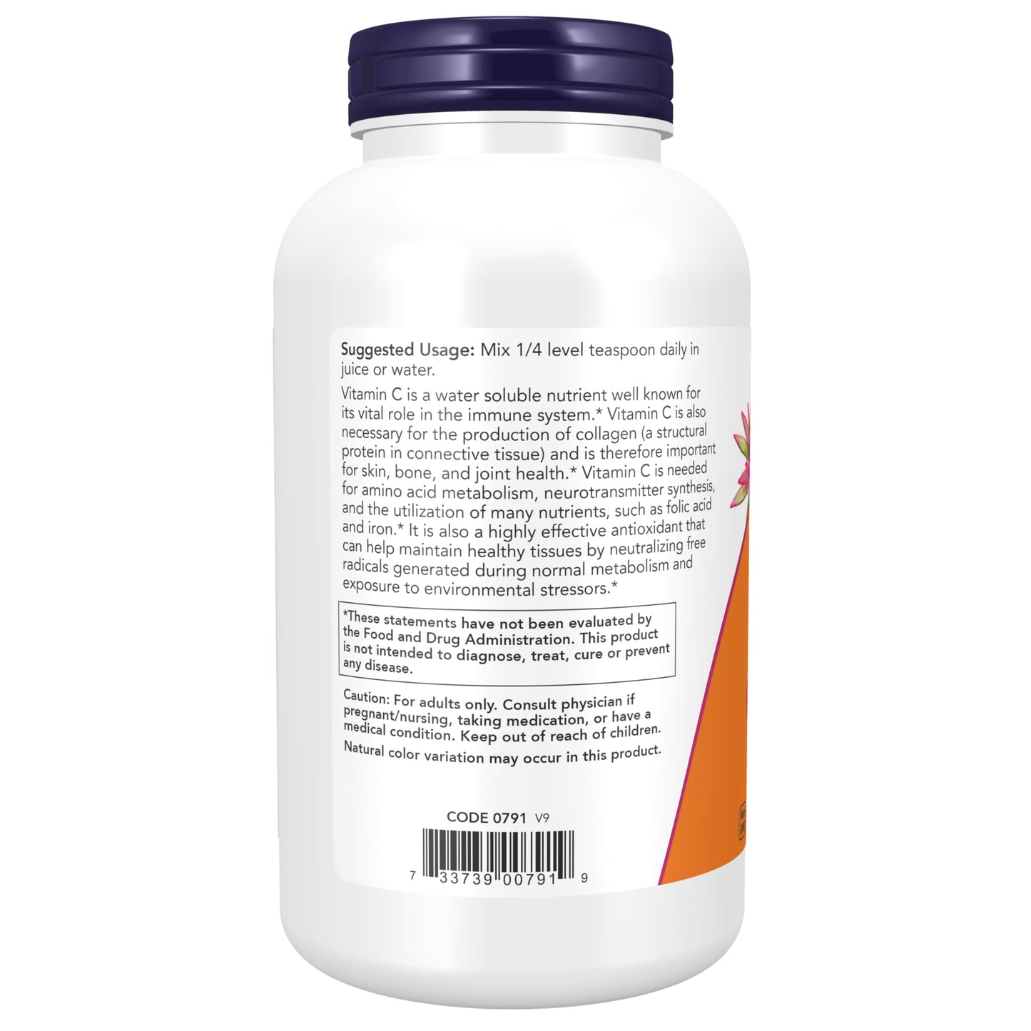 Pre-Order | Arrives in 5–10 Days – NOW Foods Supplements, Vitamin C Crystals (Ascorbic Acid) Powder , Antioxidant Protection*, 1-Pound