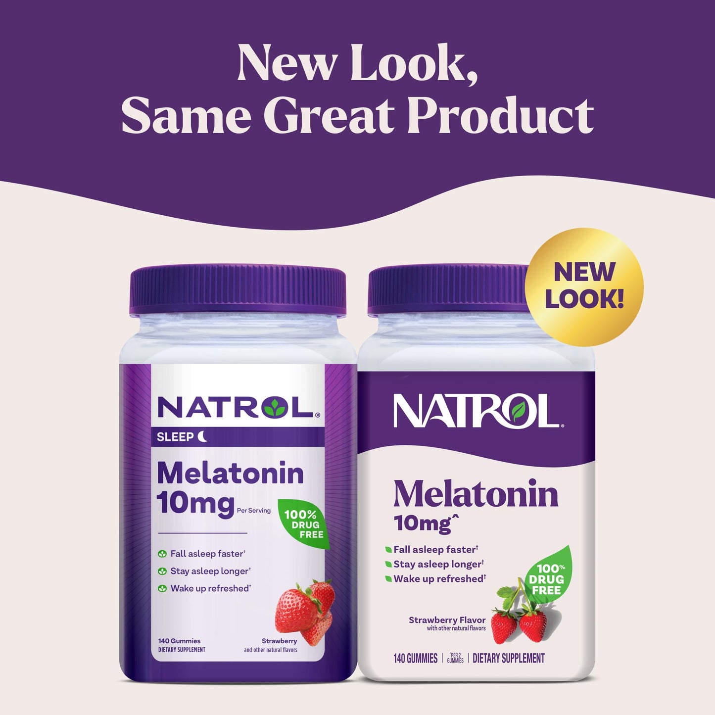 Pre-Order | Arrives in 5–10 Days – Natrol Melatonin Gummies, Sleep Support for Adults, Melatonin 10 mg, 140 Strawberry-Flavored, Up to 70 Days