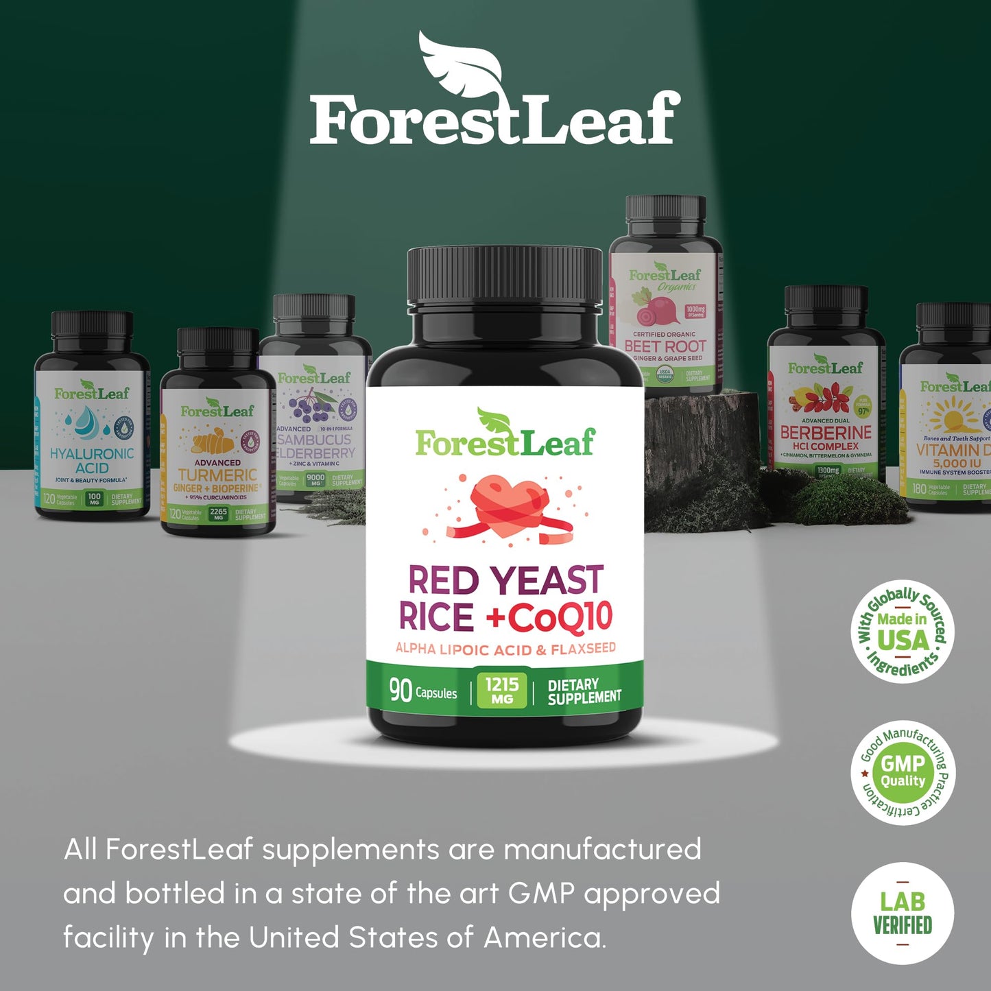 Pre-Order | Arrives in 5–10 Days – Red Yeast Rice 1215 mg. Capsules - Extra Strength Red Rice Yeast with CoQ10 Supplement, Plus Alpha Lipoic Acid & Organic Flaxseed, Citrinin Free, Supports Cardiovascular Health, Non-GMO 90 Veggie Caps