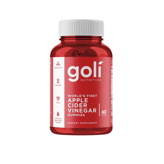 Pre-Order | Arrives in 5–10 Days – Goli Apple Cider Vinegar Gummy Vitamins - 60 Count - Vitamin B12, Gelatin-Free, Gluten-Free, Vegan & Non-GMO