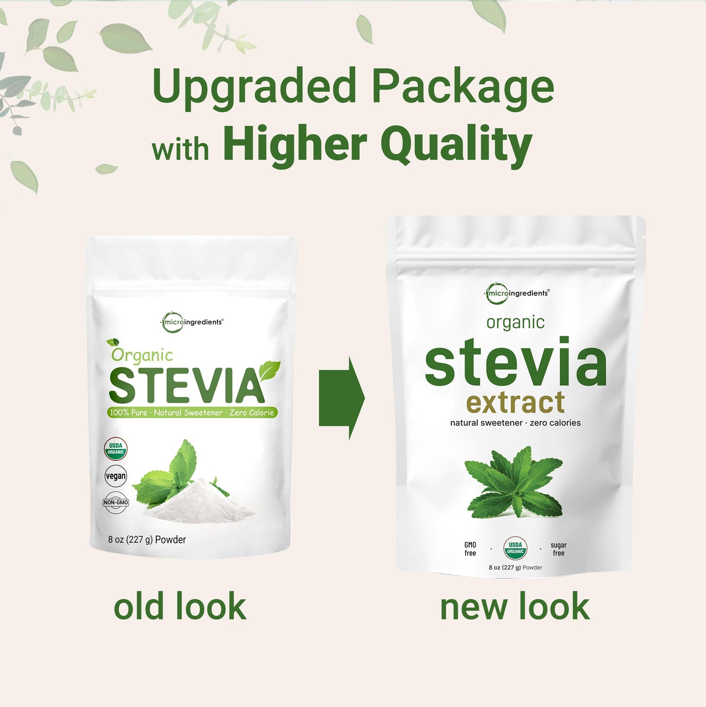 Pre-Order | Arrives in 5–10 Days – Pure Organic Stevia Powder, 8 Ounces, 1418 Serving, High Grade Stevia Green Leaf Extract Reb-A, Reduced Bitter Aftertaste, 0 Calorie, Natural Sweetener, Sugar Alternative, Keto Friendly