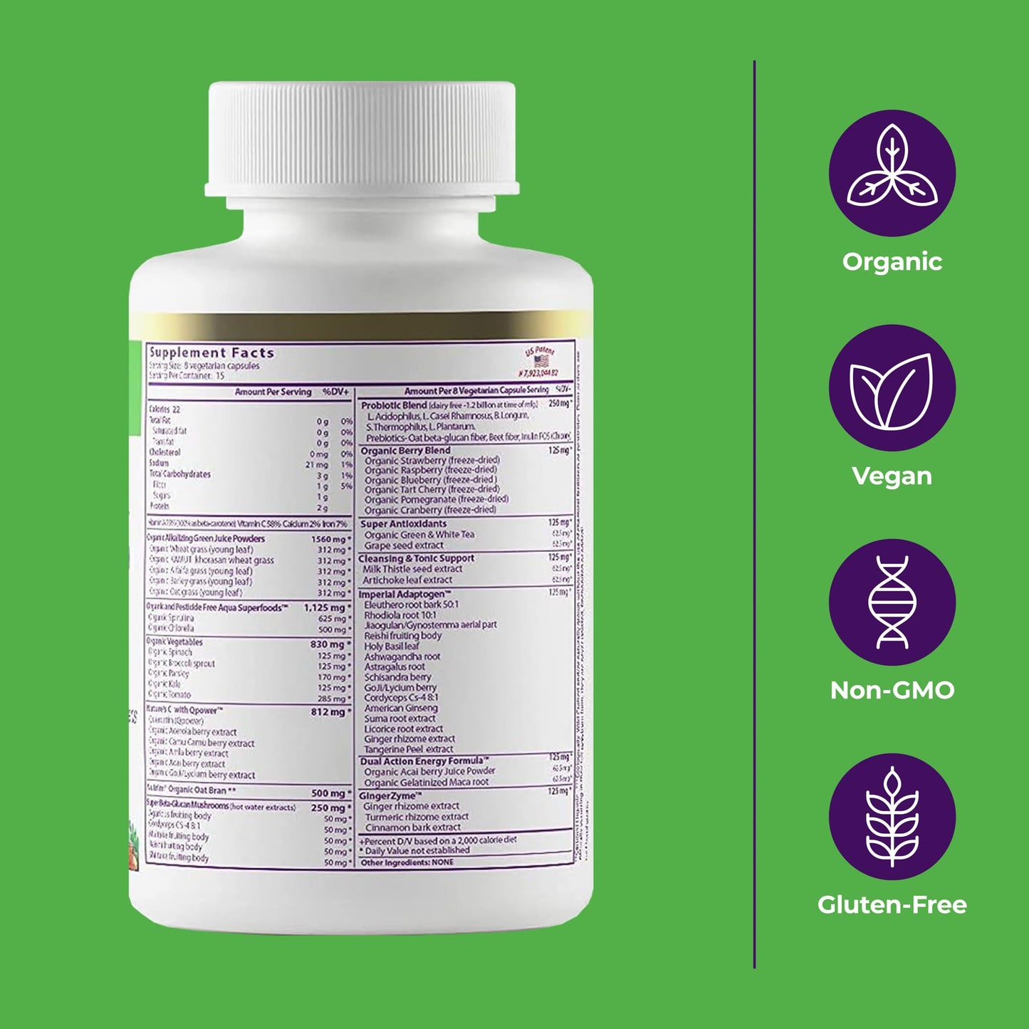 Pre-Order | Arrives in 5–10 Days – Paradise Herbs, ORAC Energy, Superfood Capsules, Includes Over 42 Organic & Wild-Crafted Ingredients, Probiotics & Enzymes, 120