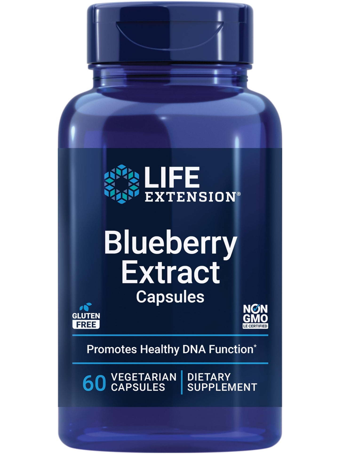 Pre-Order | Arrives in 5–10 Days – Life Extension Blueberry Extract Capsules - Whole Fruit Wild Blueberry Extract Supplement Pills- For Brain Health Support - Non-GMO, Gluten-Free ,Vegetarian - 60 Capsules
