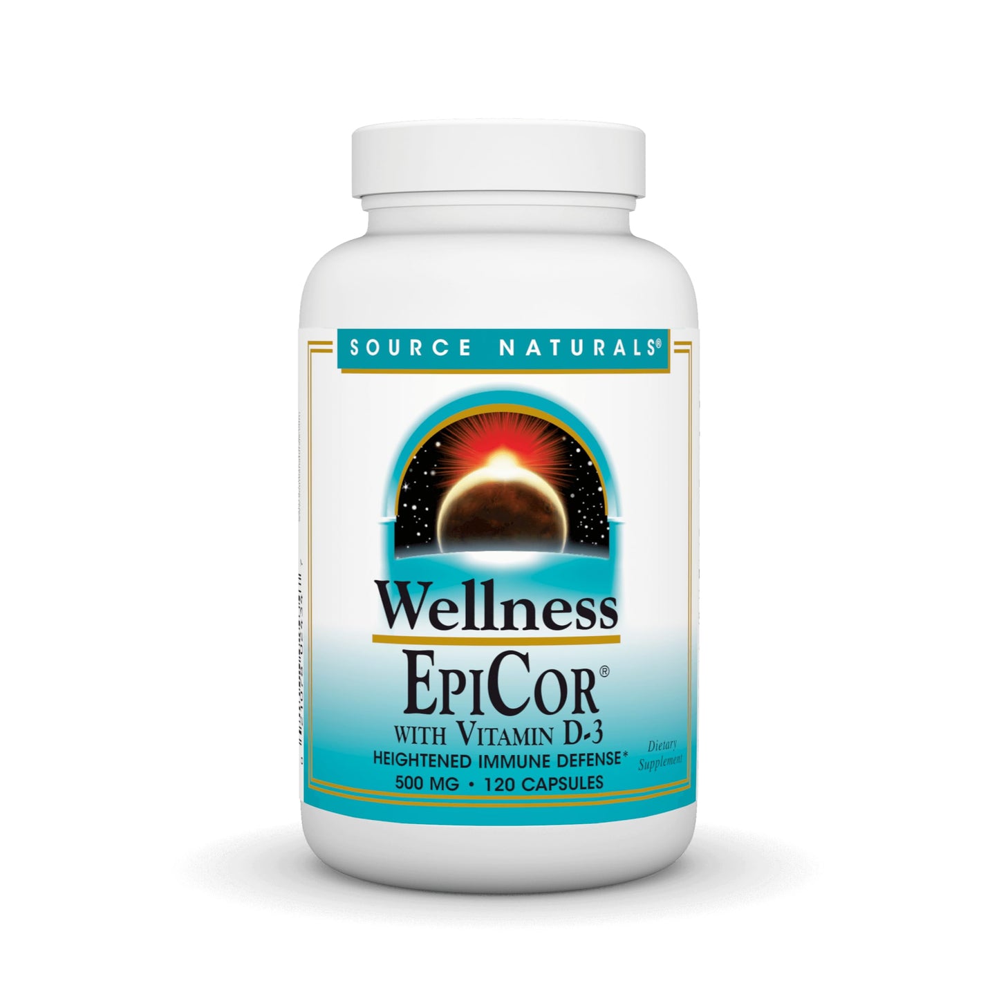 Pre-Order | Arrives in 5–10 Days – Source Naturals Wellness EpiCor with Vitamin D-3 for Heightened Immune Defense* - 120 Capsules