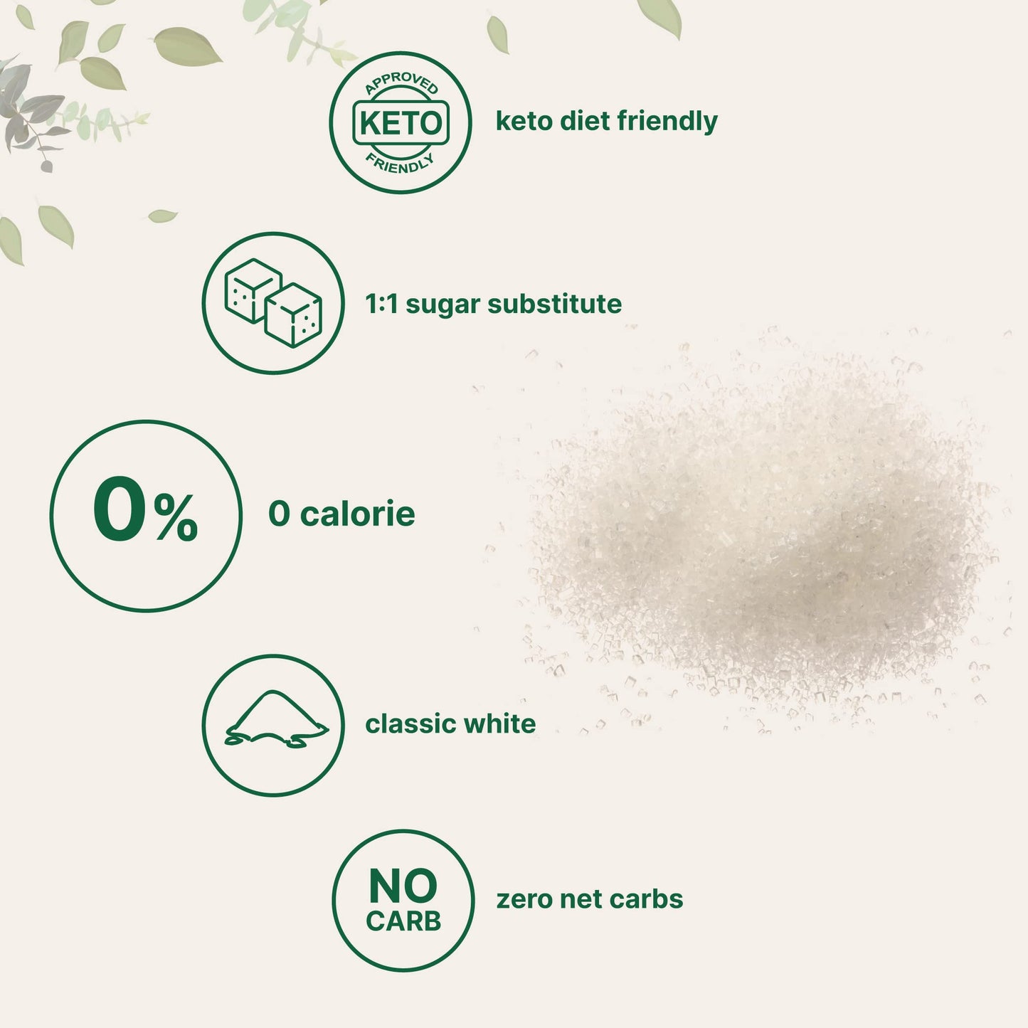 Pre-Order | Arrives in 5–10 Days – Monk Fruit Sweetener with Erythritol Granules, 4 Pounds, No After Taste, 1:1 White Sugar Substitute, Keto Diet Friendly, Zero Calorie, Natural Sweetener for Drinks, Coffee, Tea, Cookies, No-GMO, Vegan