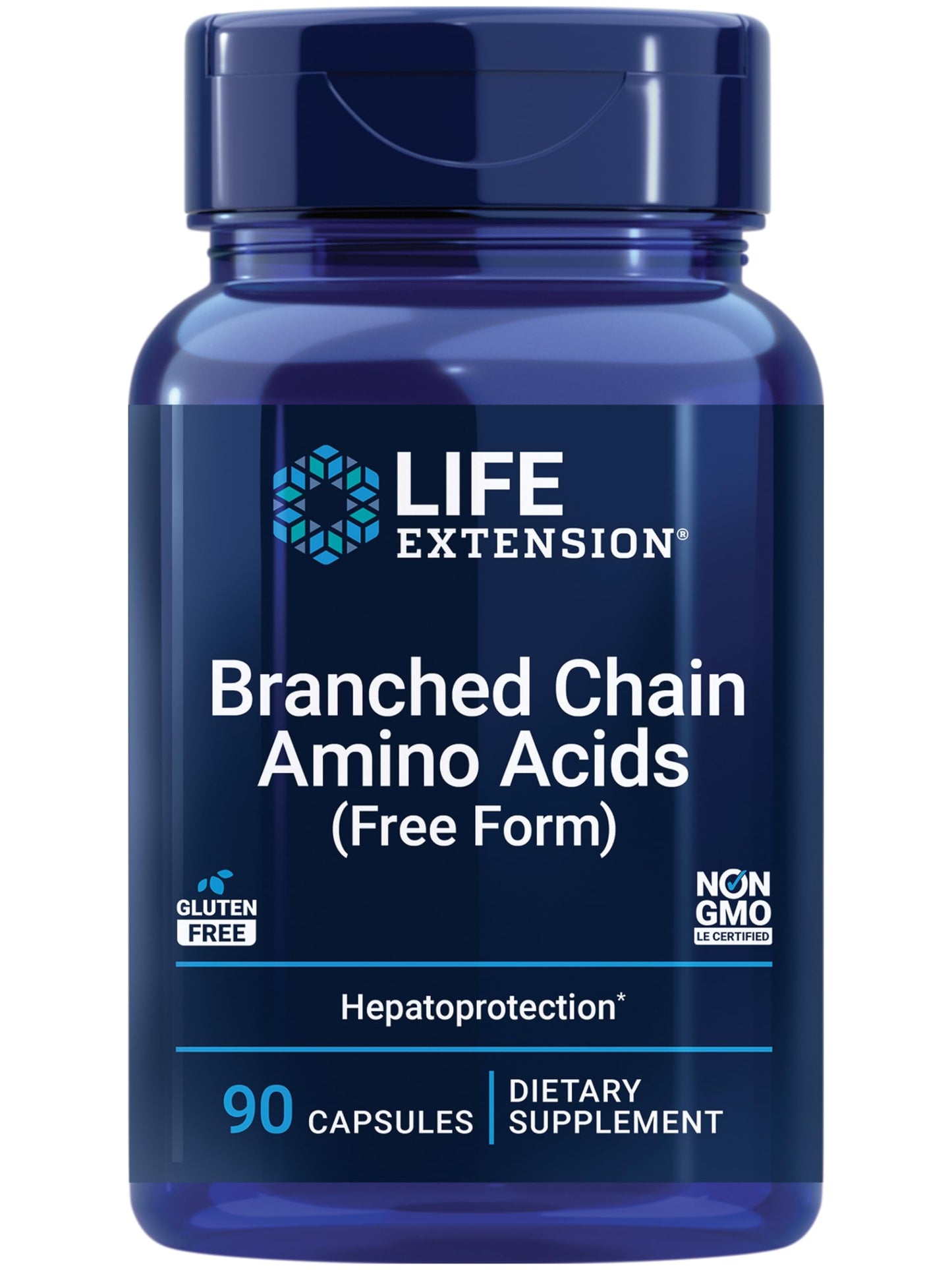 Pre-Order | Arrives in 5–10 Days – Life Extension Branched Chain Amino Acids (BCAAs), leucine, isoleucine, valine, Promotes Muscle Recovery After Exercise, Gluten-Free, Non-GMO, 90 Capsules