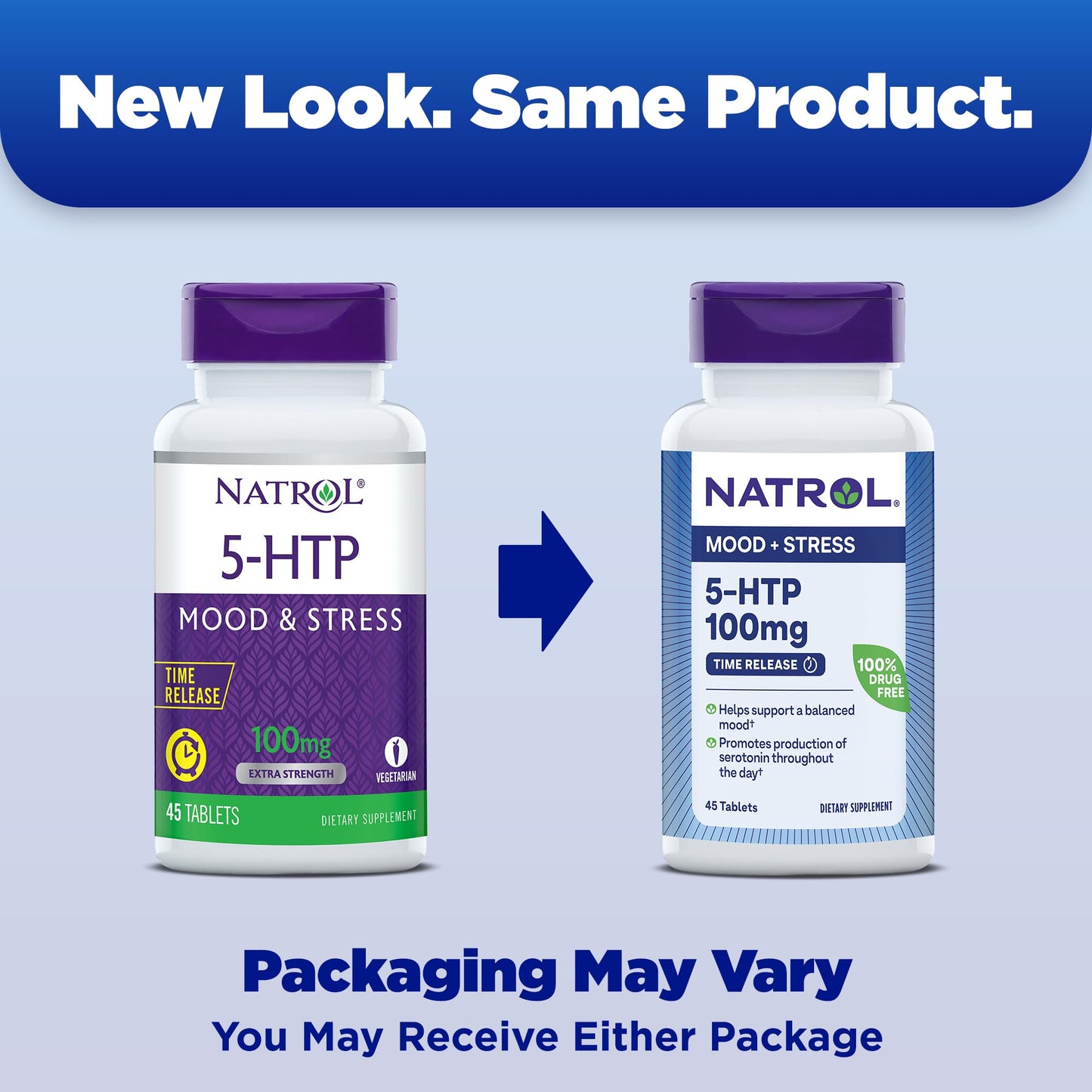 Pre-Order | Arrives in 5–10 Days – Natrol 5-HTP 100mg, Dietary Supplement Helps Support a Balanced Mood, 90 Time Release Tablets, 22-45 Day Supply
