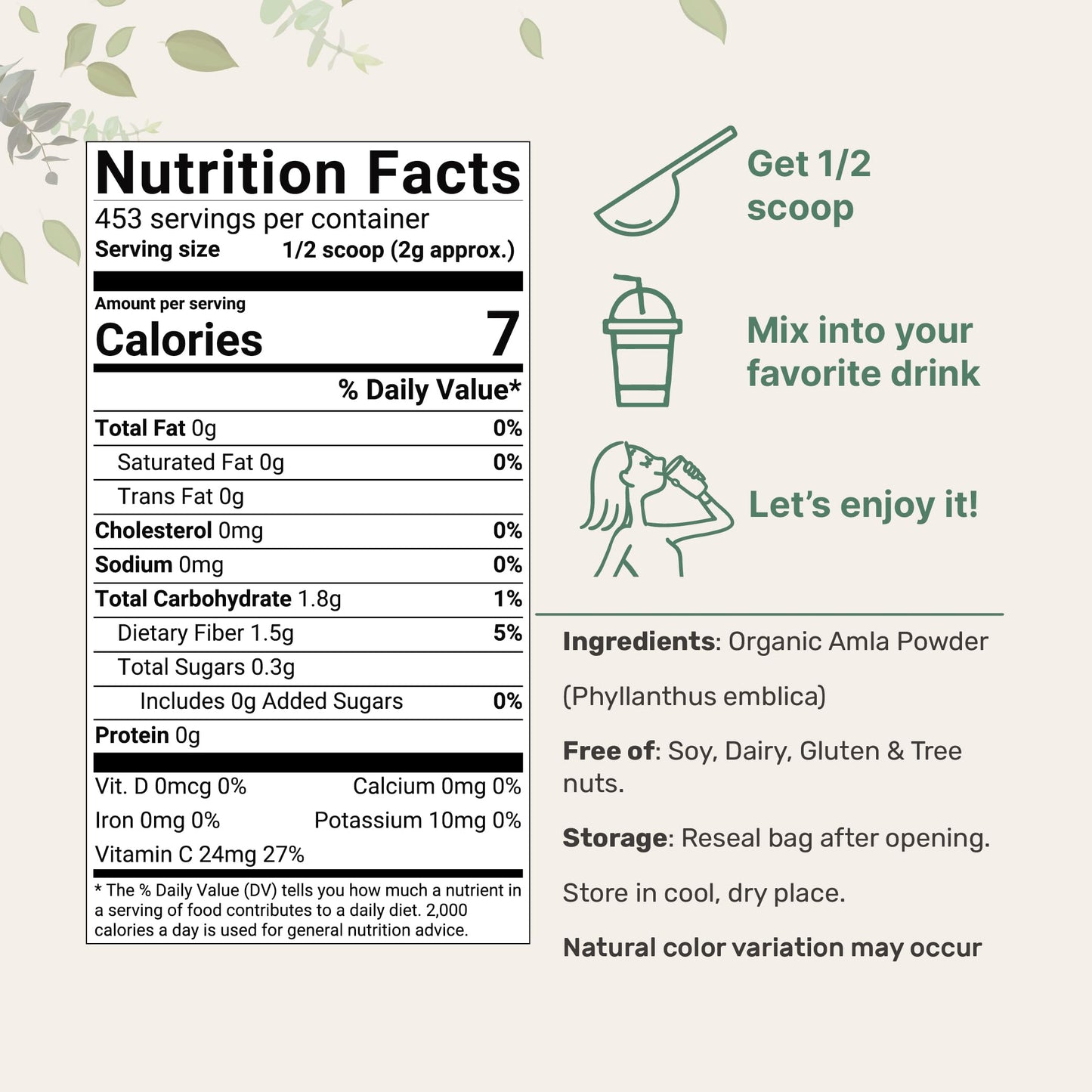 Pre-Order | Arrives in 5–10 Days – Micro Ingredients Organic Amla Powder (Amalaki) | 32oz, India Origin Gooseberry Powder | Rich in Vitamin C, Antioxidants, Supports Immune, Digestive & Skin Health, Non-GMO, Vegan & Keto Friendly