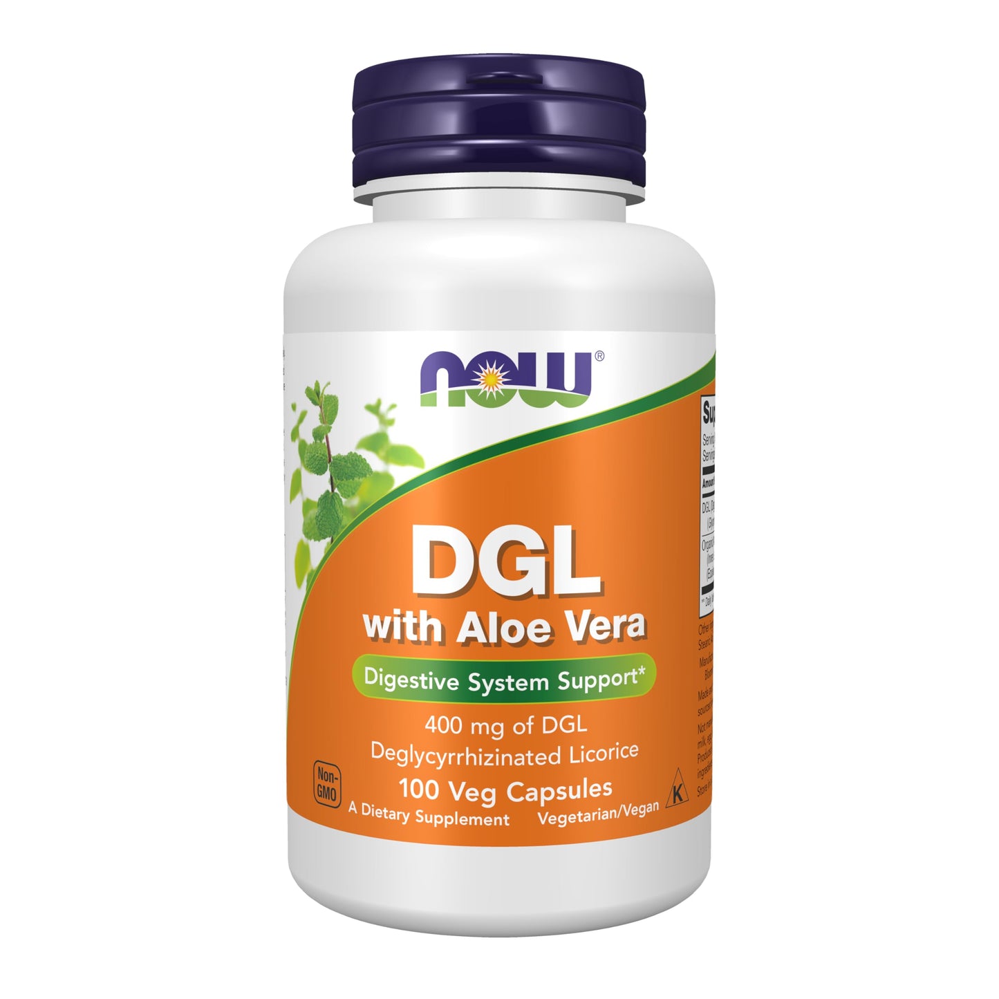 Pre-Order | Arrives in 5–10 Days – NOW Foods Supplements, DGL with Aloe Vera (Deglycyrrhizinated Licorice) Dietary Supplement, 100 Veg Capsules