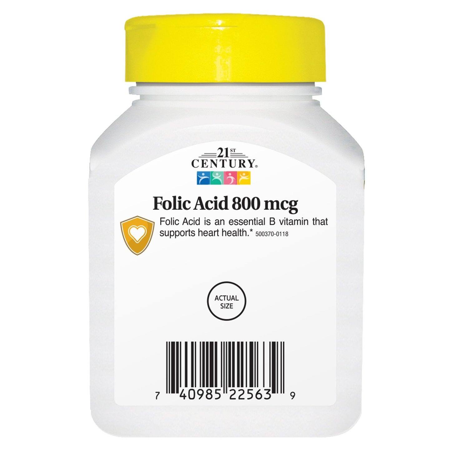 Pre-Order | Arrives in 5–10 Days – 21st Century Folic Acid 800 mcg Tablets, 180-Count (Pack of 2)