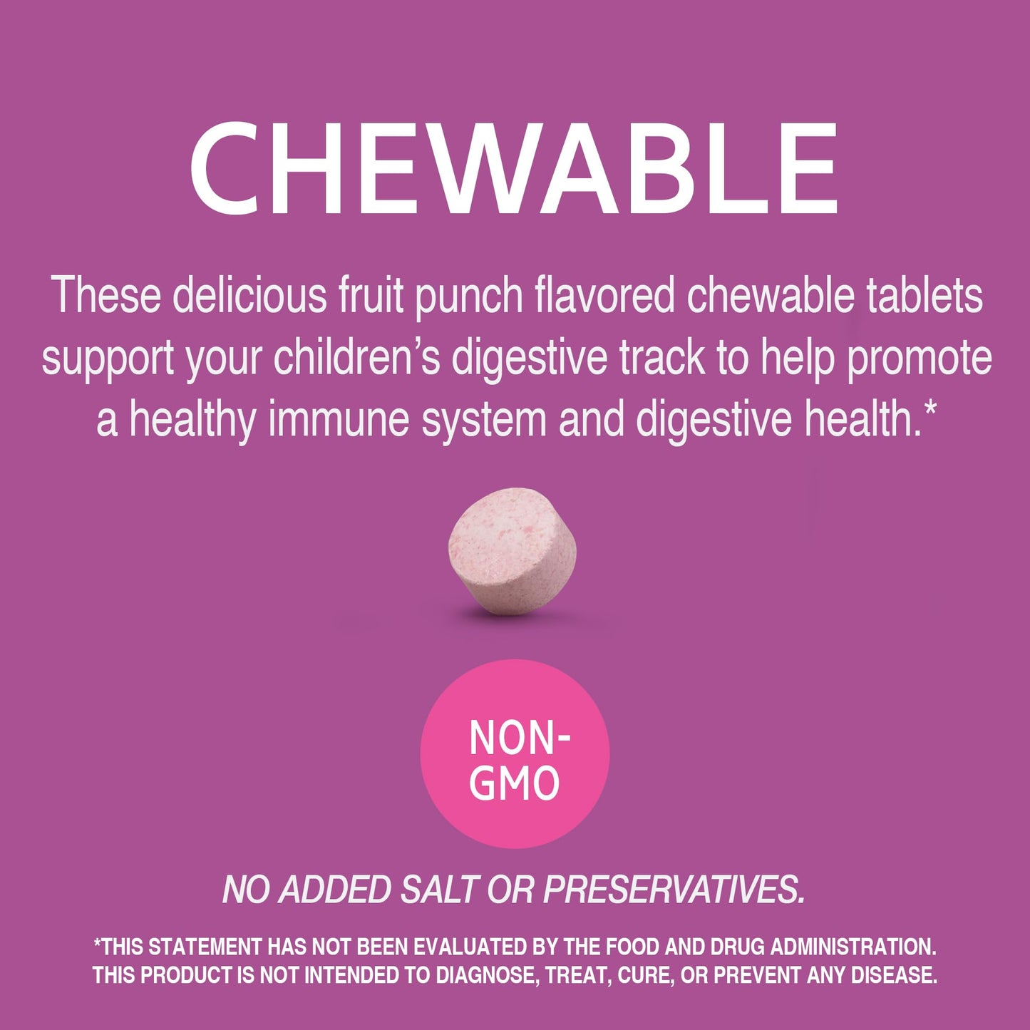 Pre-Order | Arrives in 5–10 Days – 21st Century Zoo Friends Probiotic Chewable, Fruit Punch Flavors, 30 Count